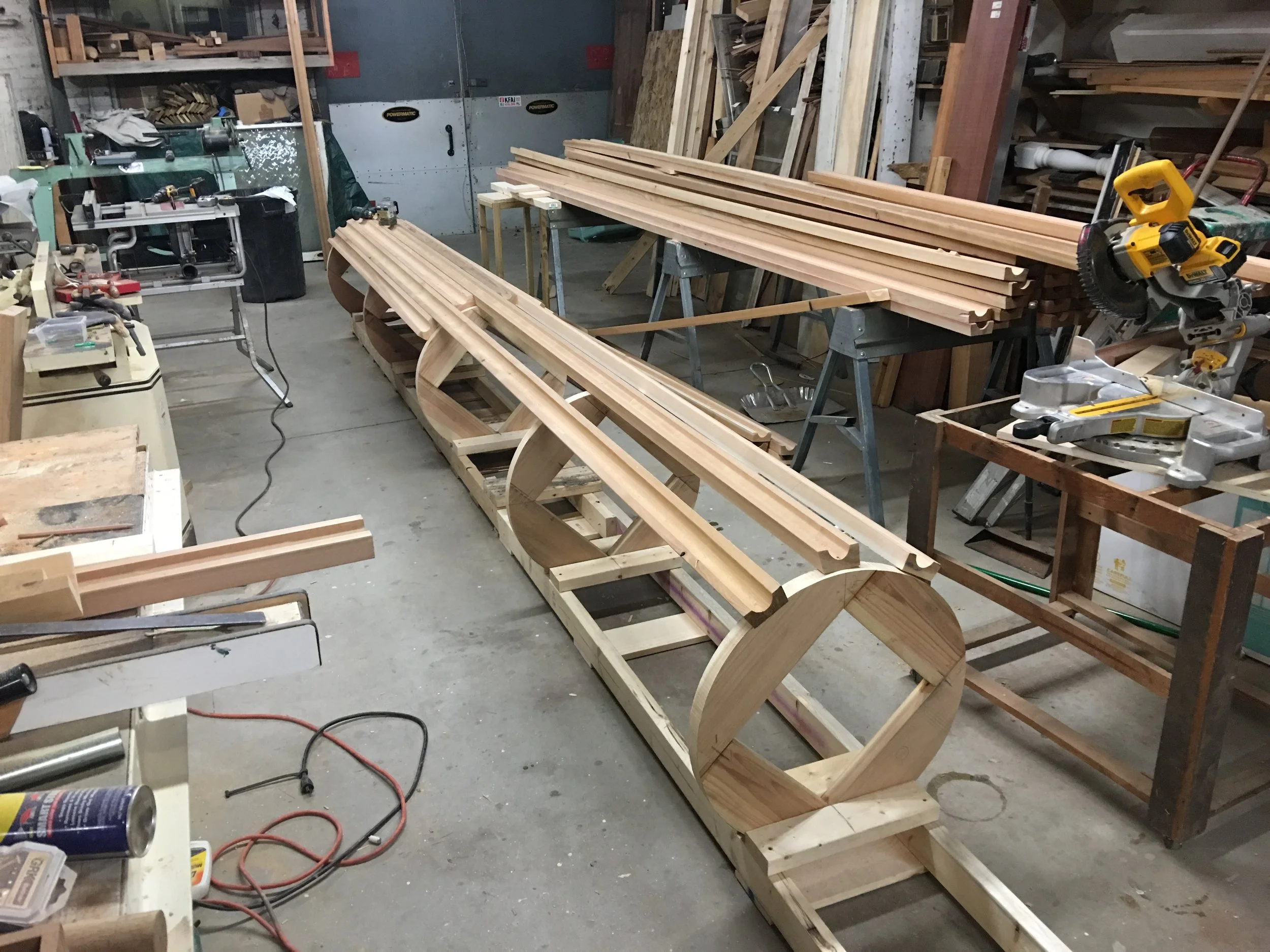 Custom made grid to hold rings