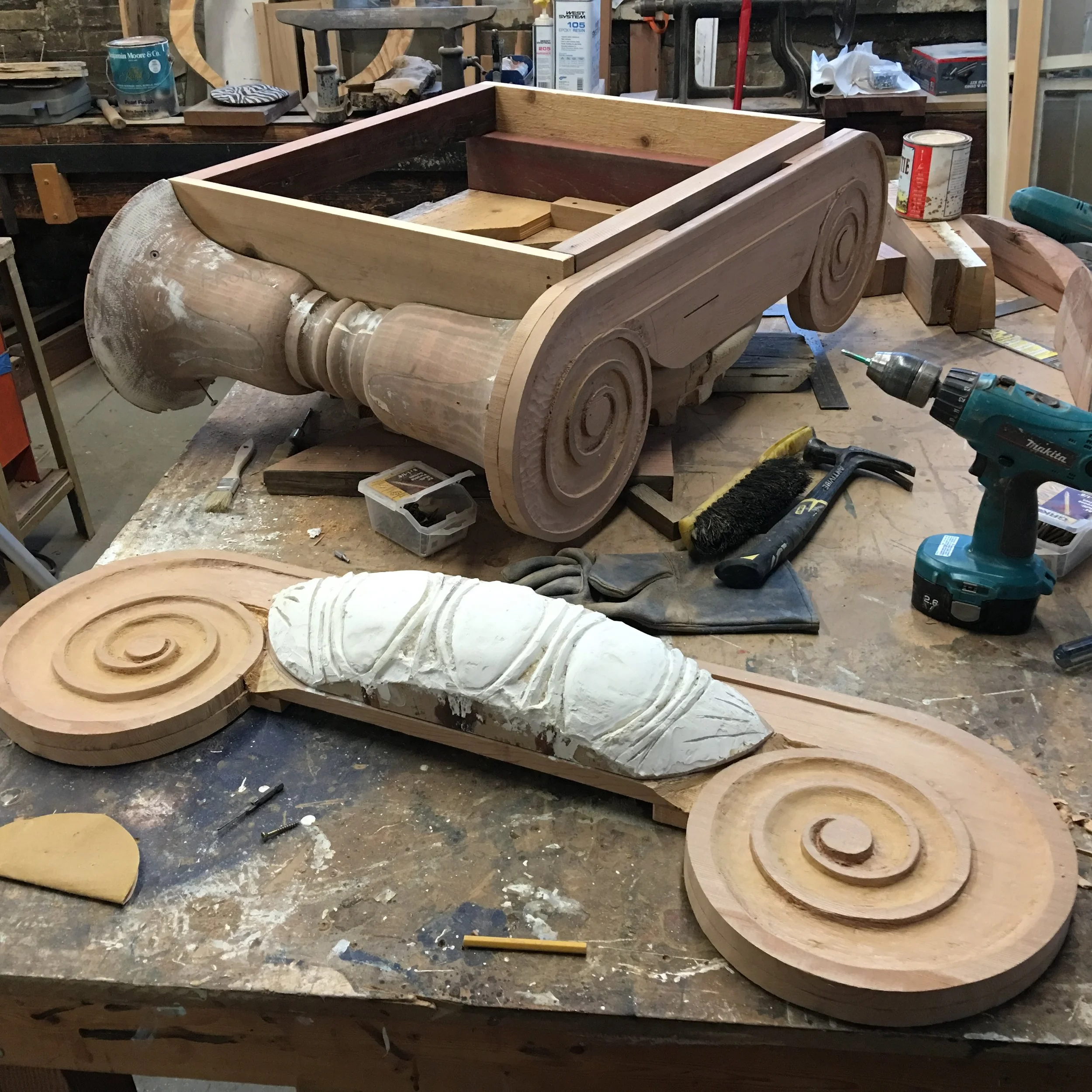 Carved scroll