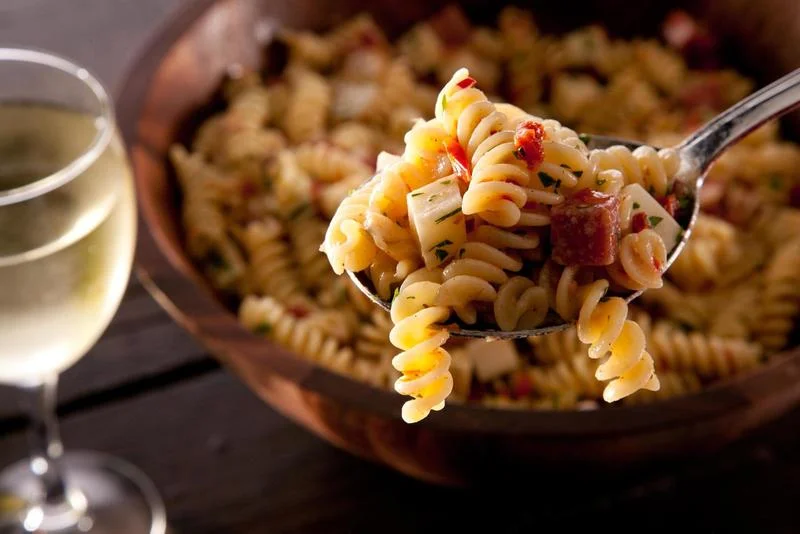 Orexa fusilli with pork
