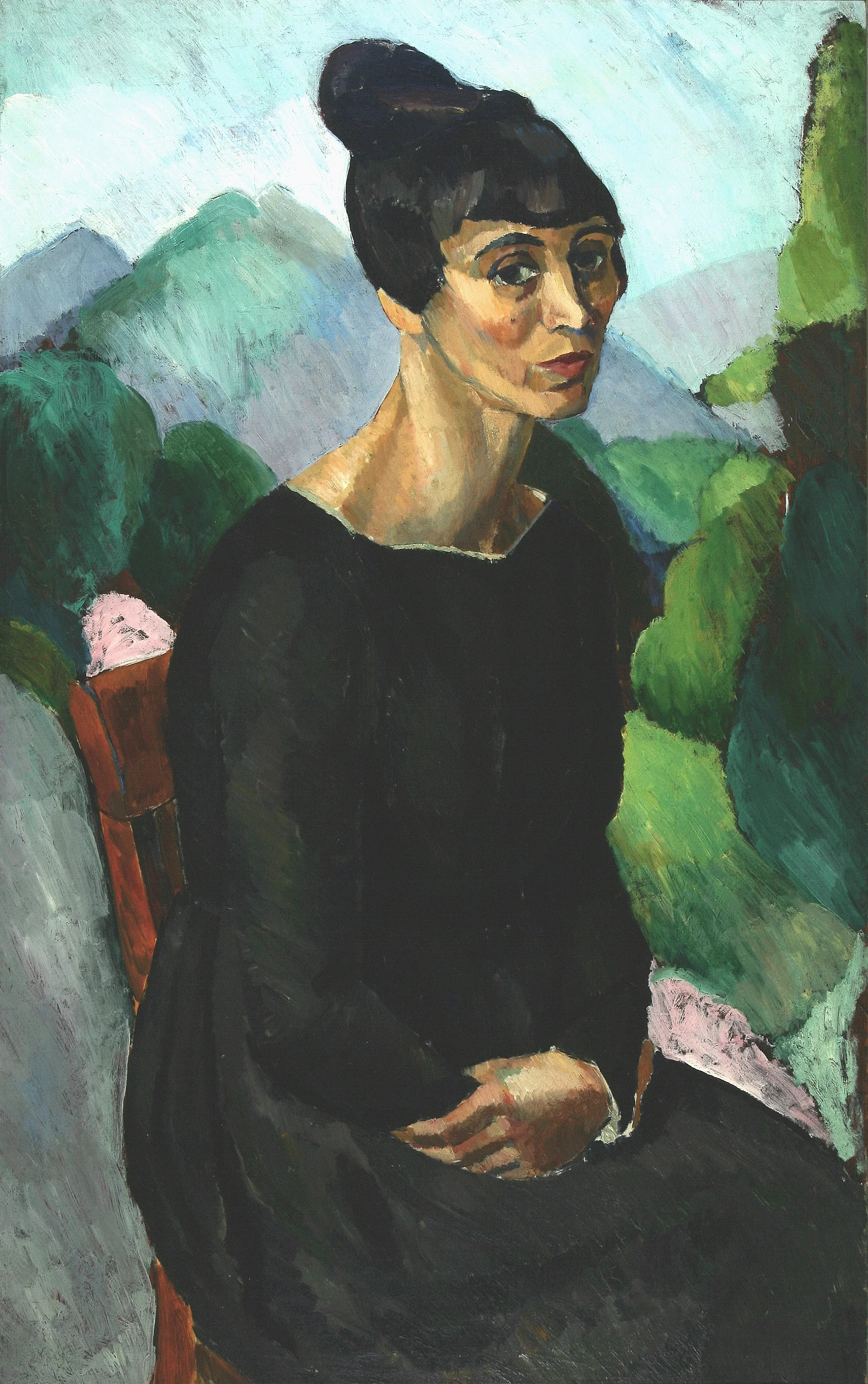 Edward Wolfe (1897-1982), Portrait of Gabrielle Soene, oil on canvas