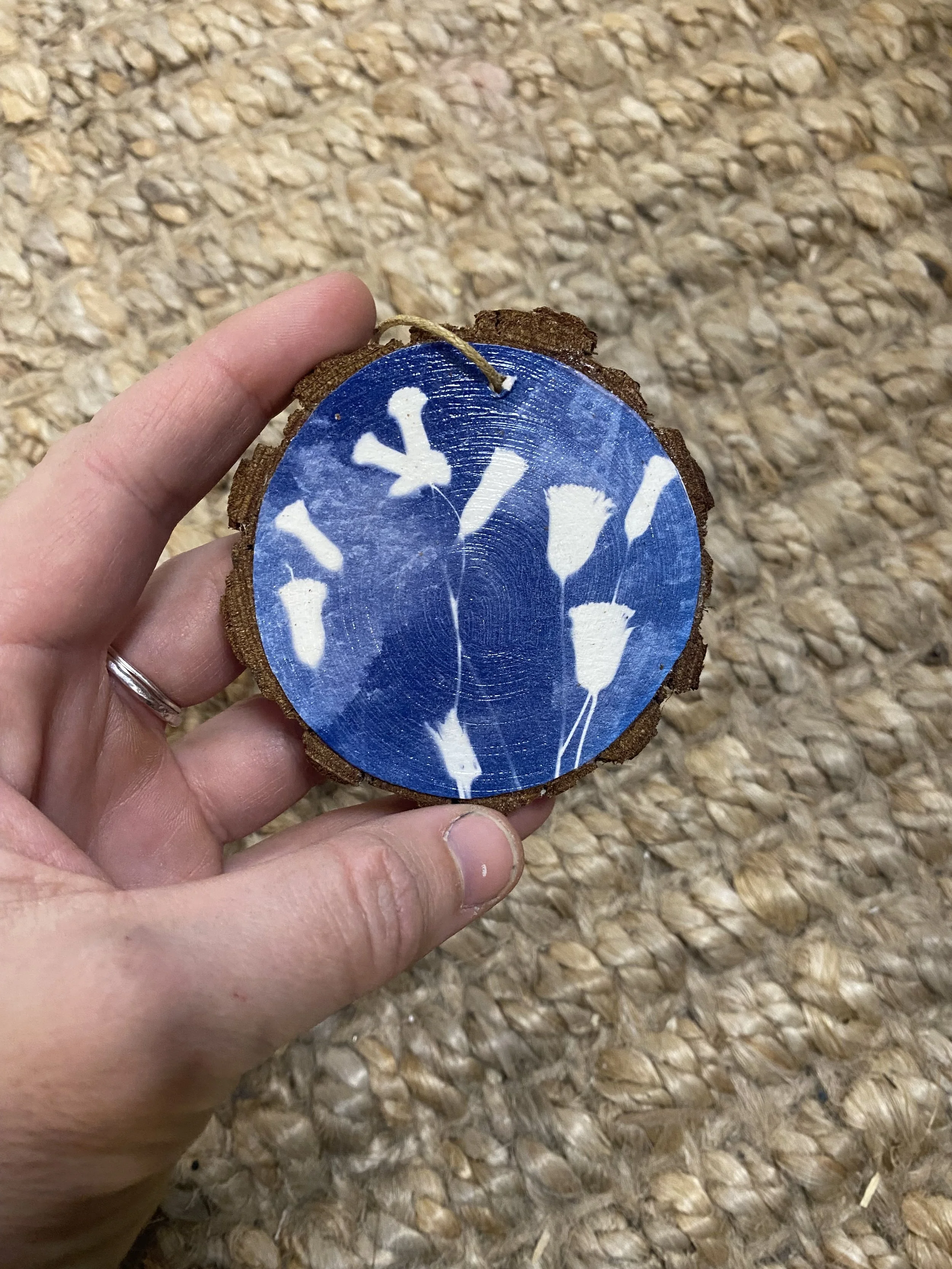 3" Cyanotype Ornament