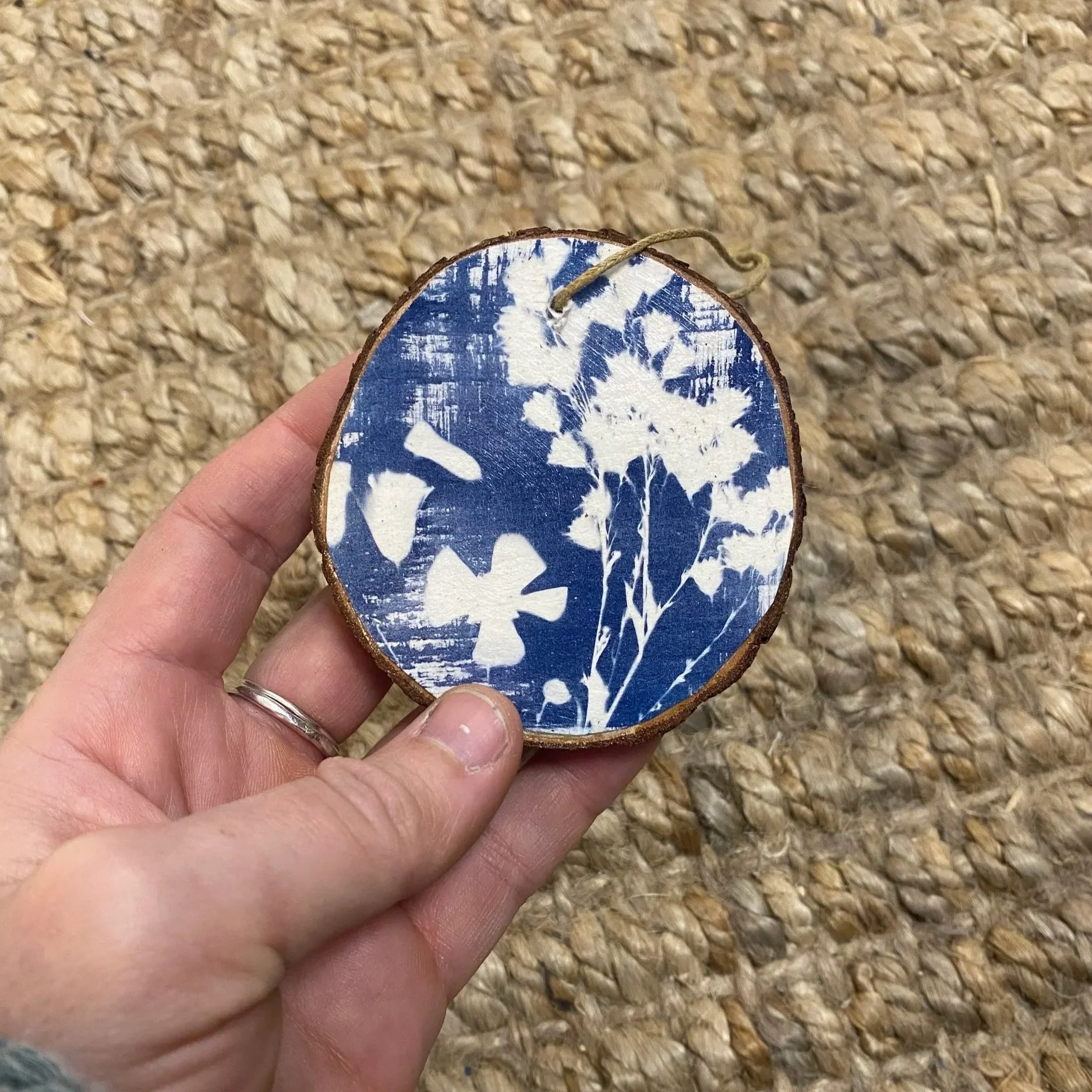 3" Cyanotype Ornament