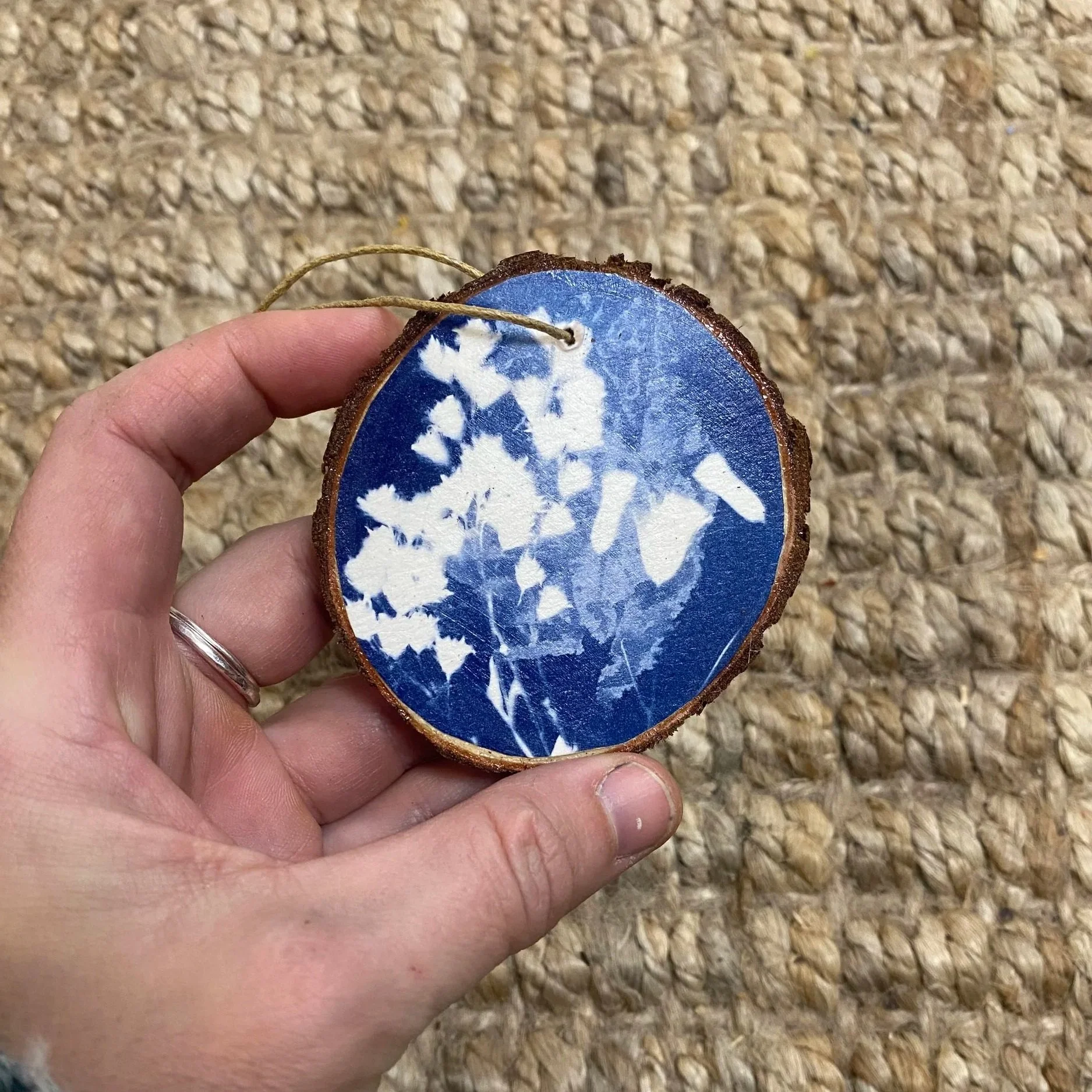 3" Cyanotype Ornament