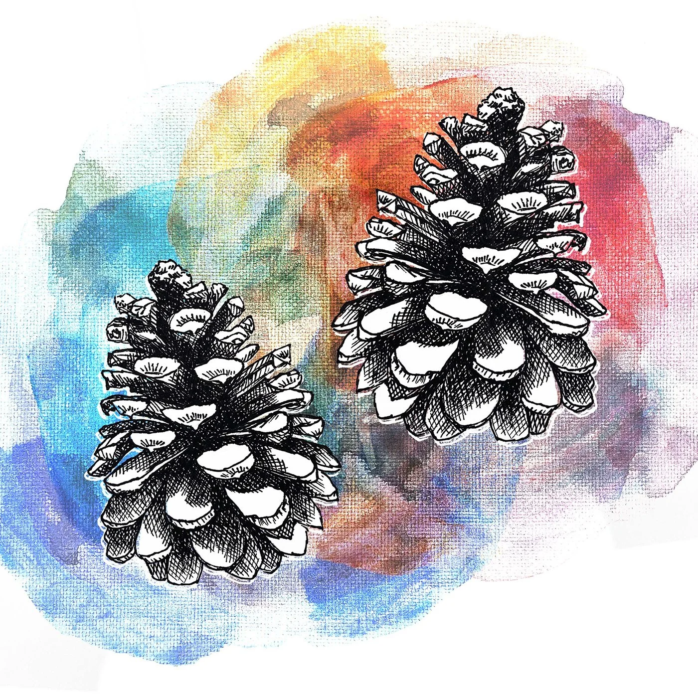 Double Pine Cone 8x8.jpg