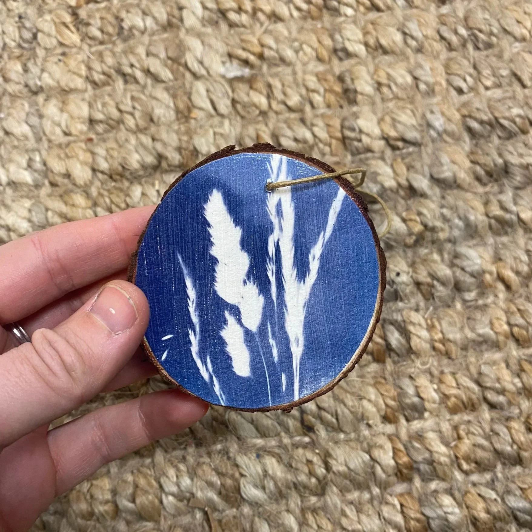 3" Cyanotype Ornament
