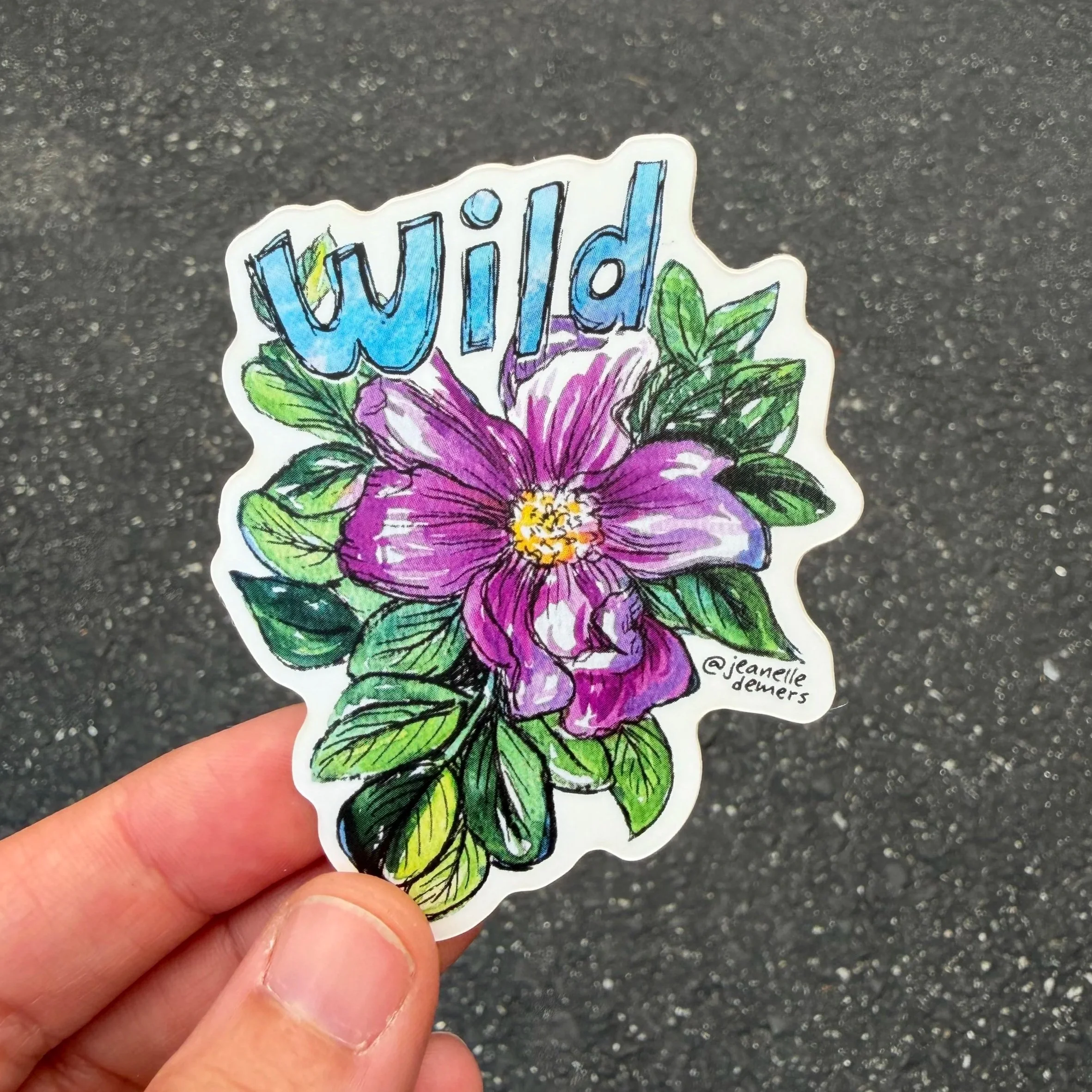 Beach Rose Sticker