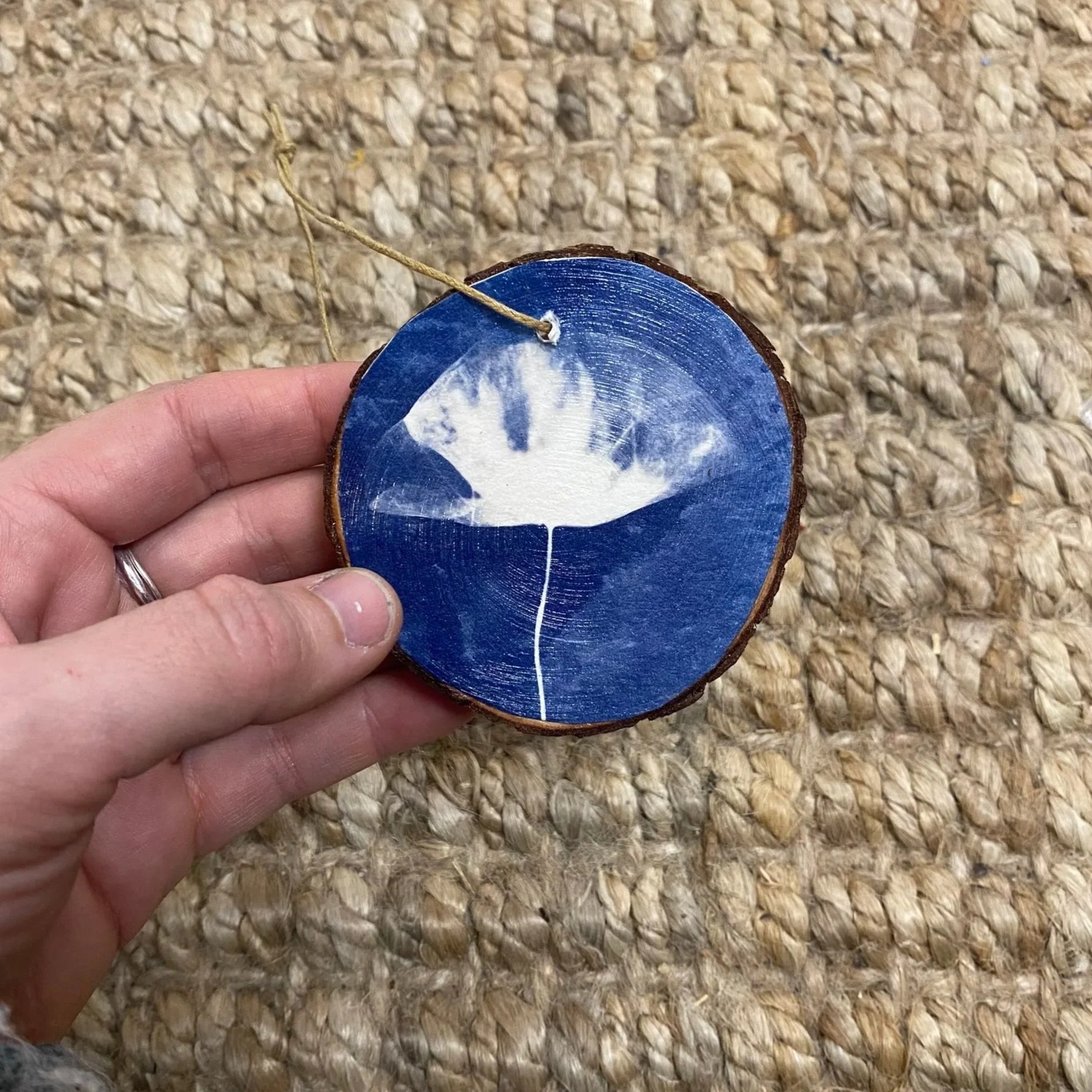 3" Cyanotype Ornament