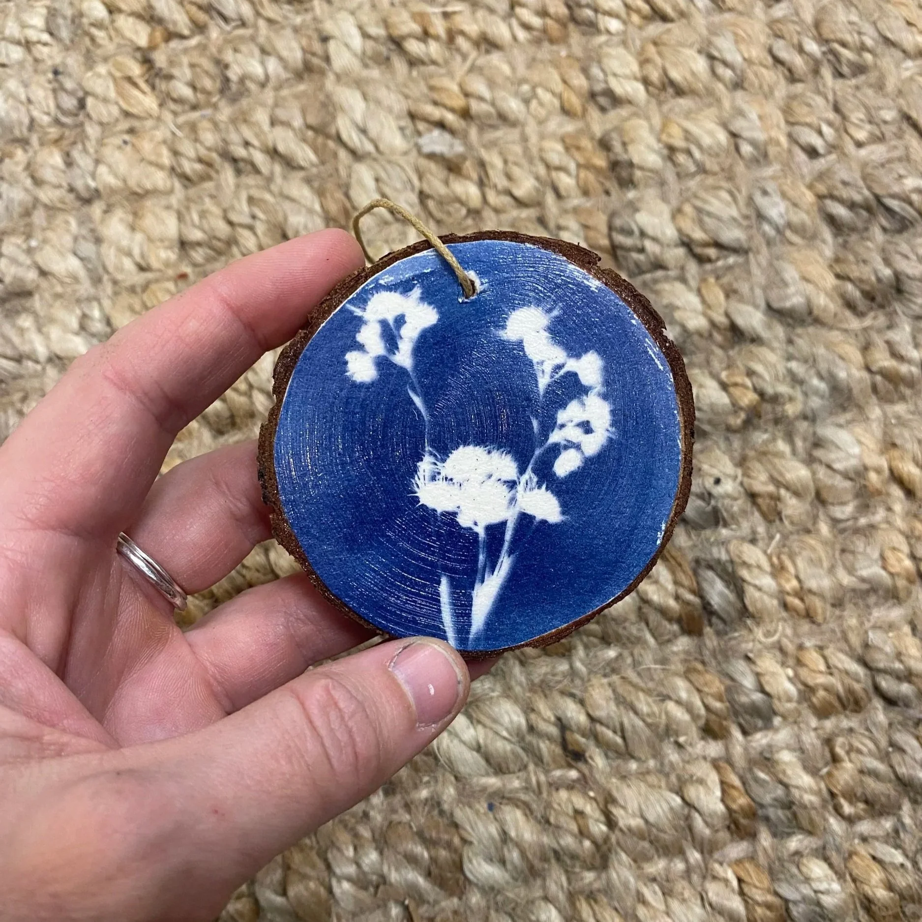 3" Cyanotype Ornament