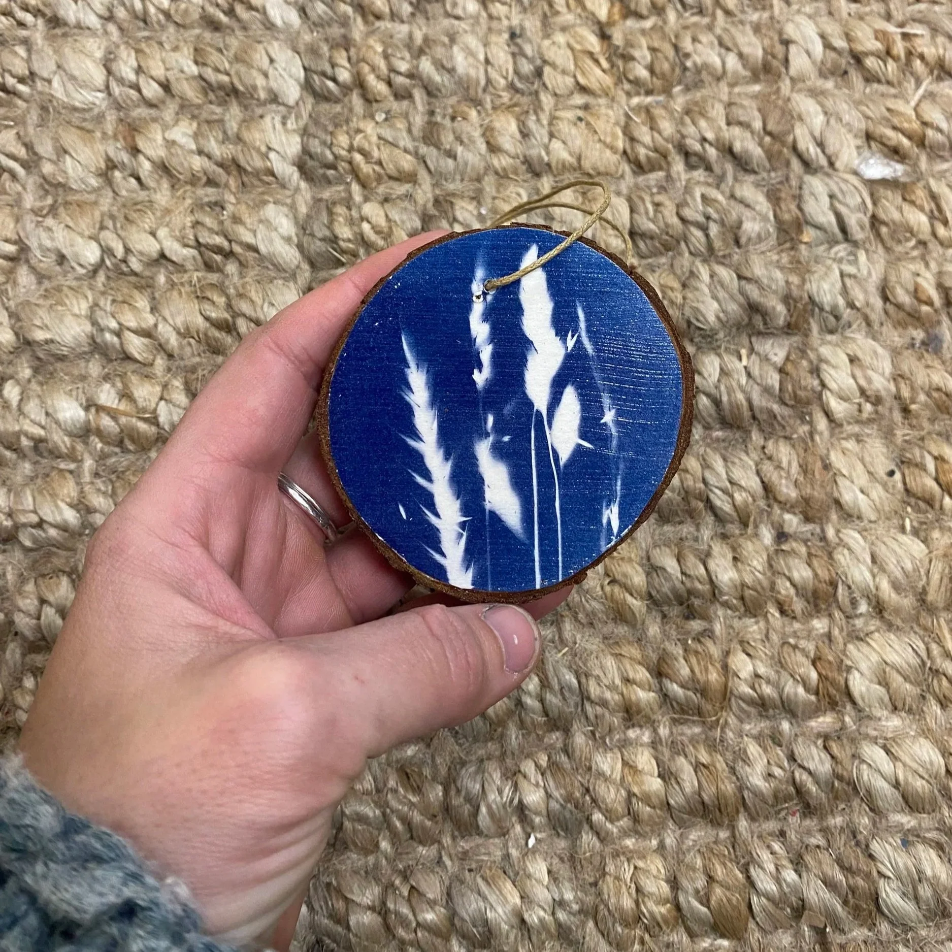 3" Cyanotype Ornament