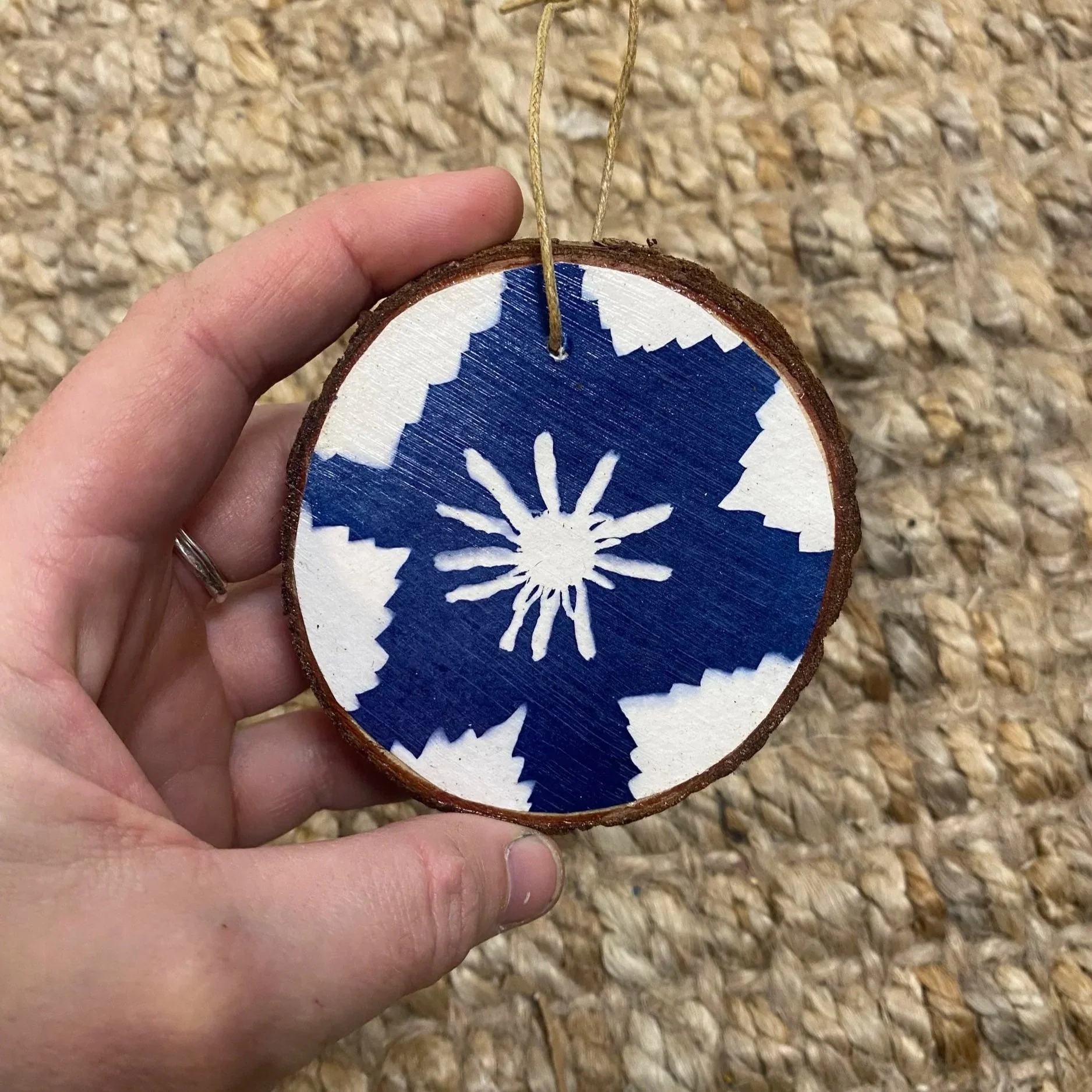 3" Cyanotype Ornament