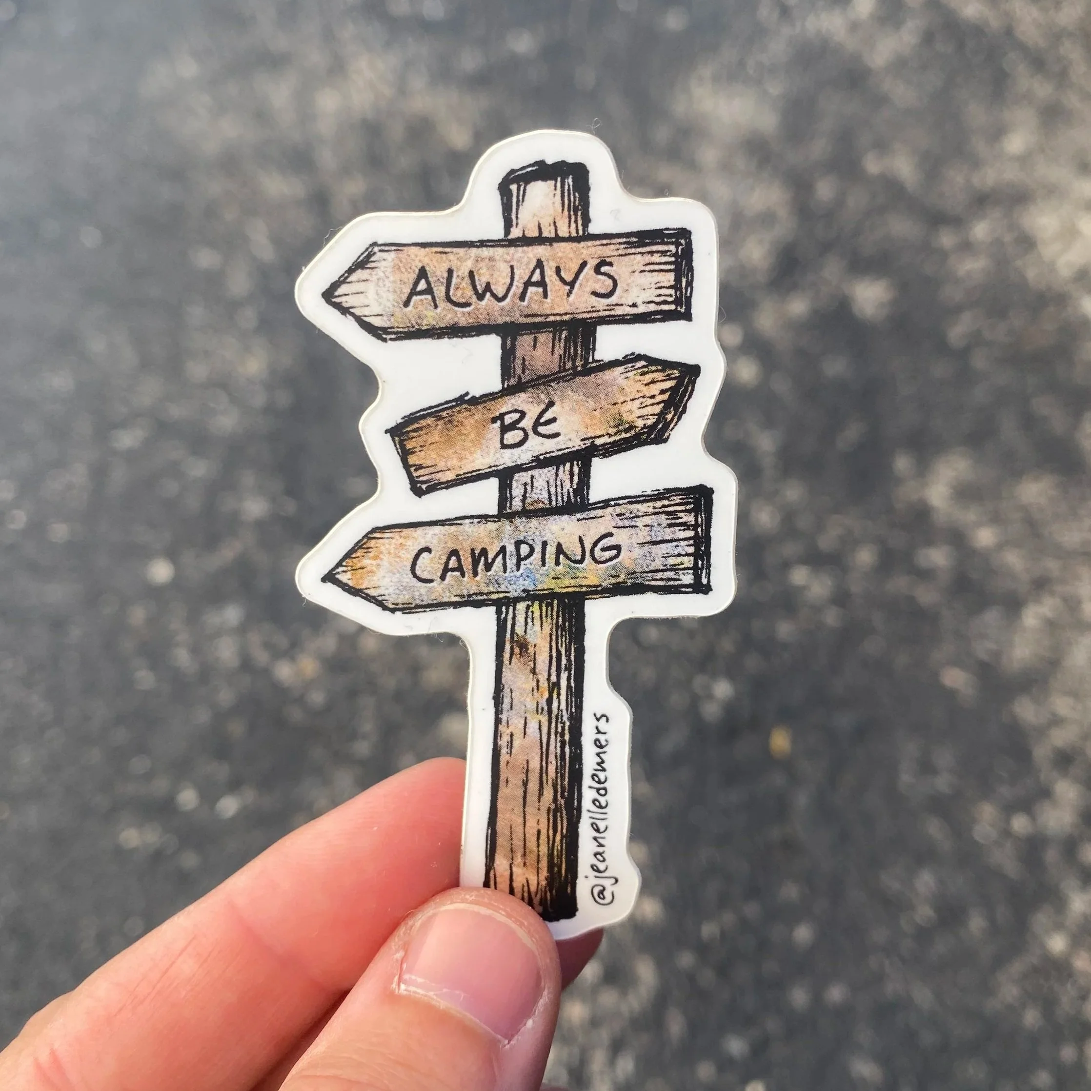 Always Be Camping Sticker