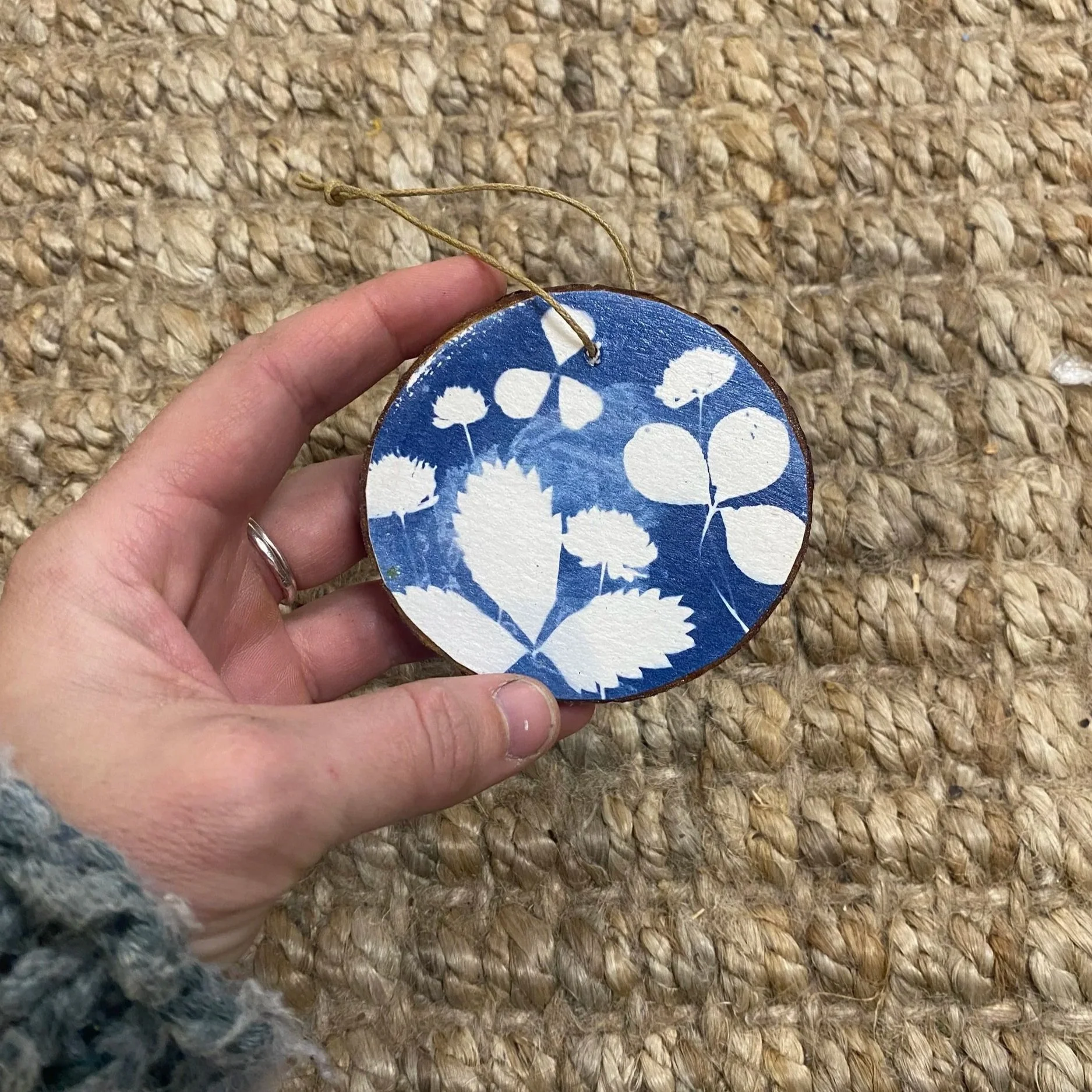 3" Cyanotype Ornament