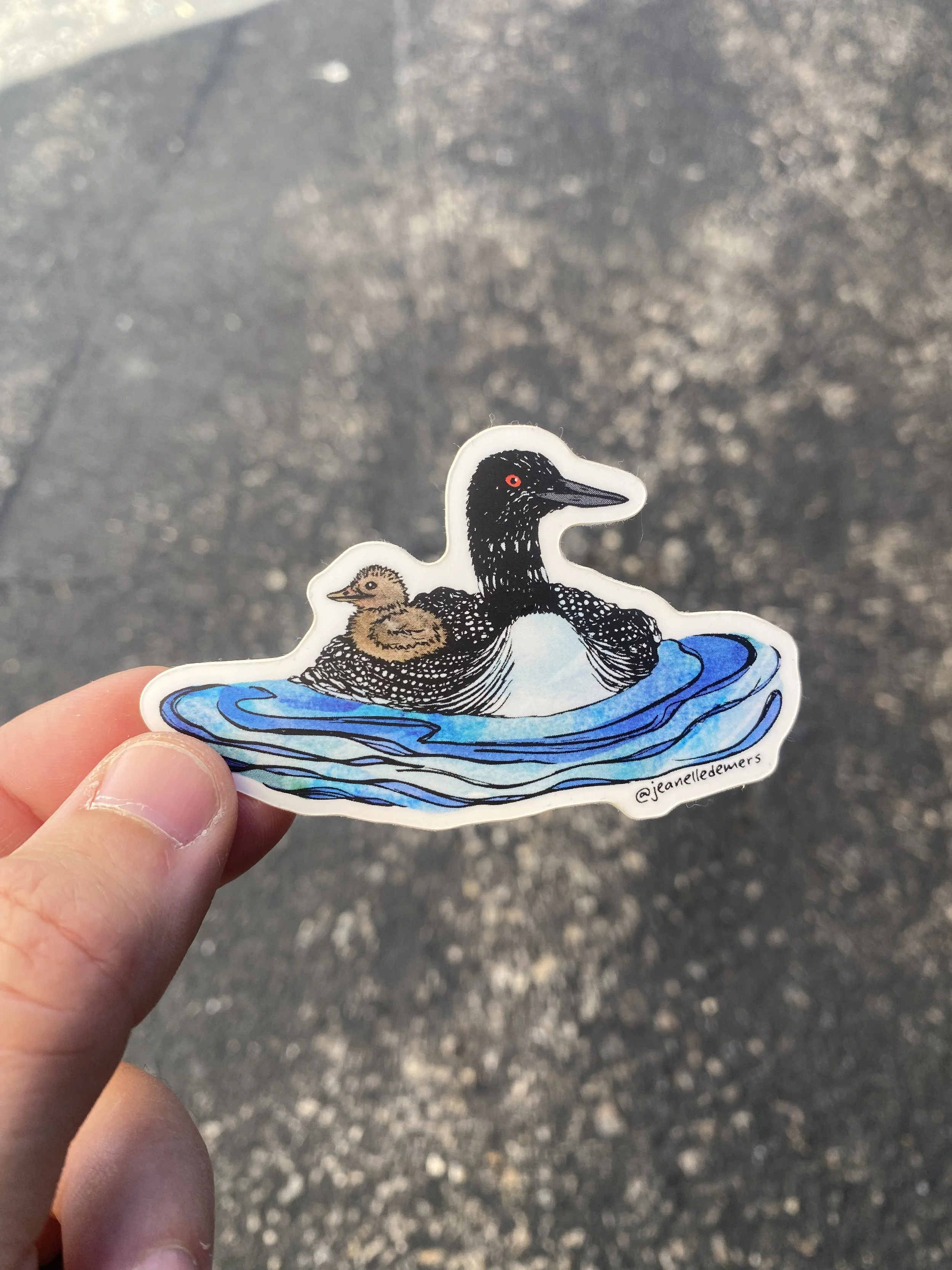 Loon Sticker