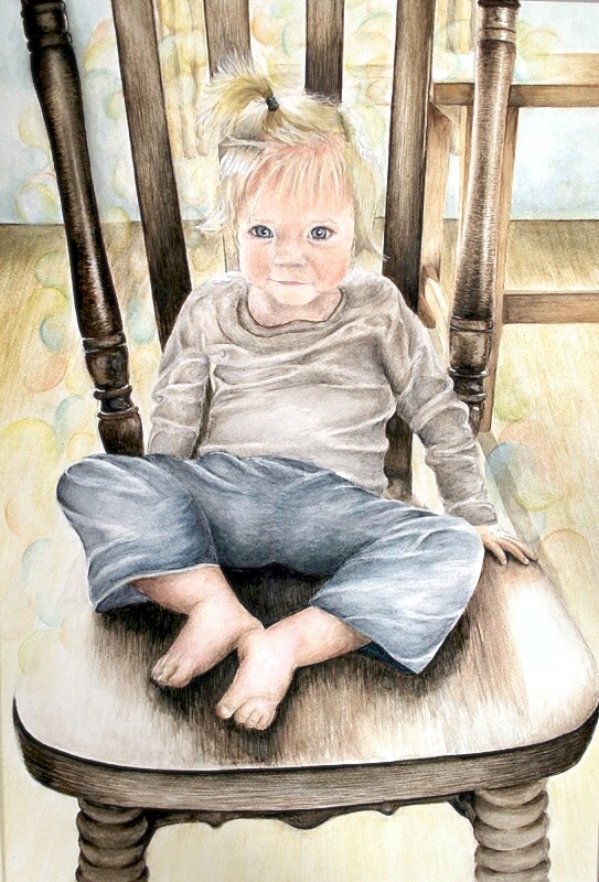 Molly in a Kitchen Chair