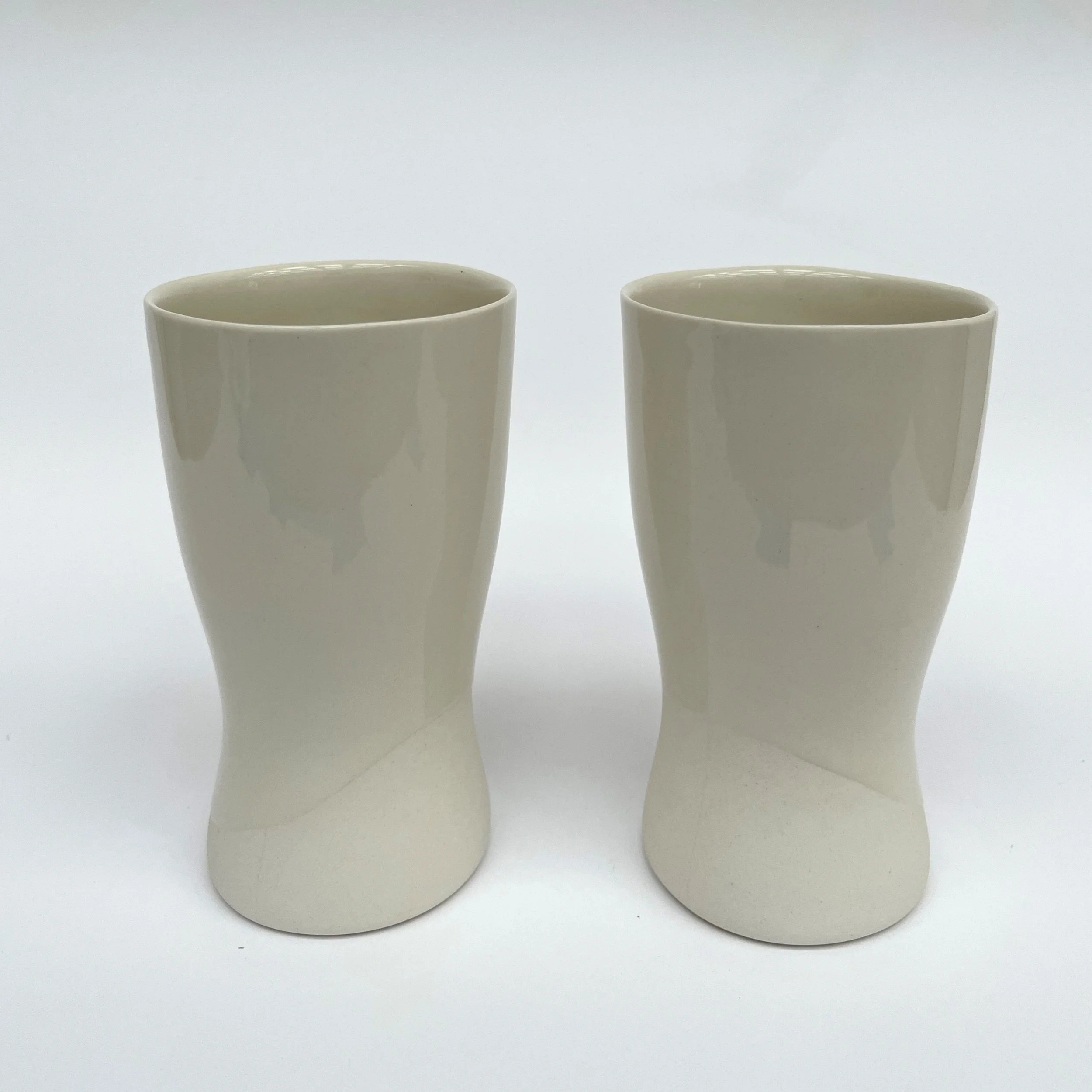 Rachel K. Garceau: White tumbler, sold individually, RKG3, RKG4,