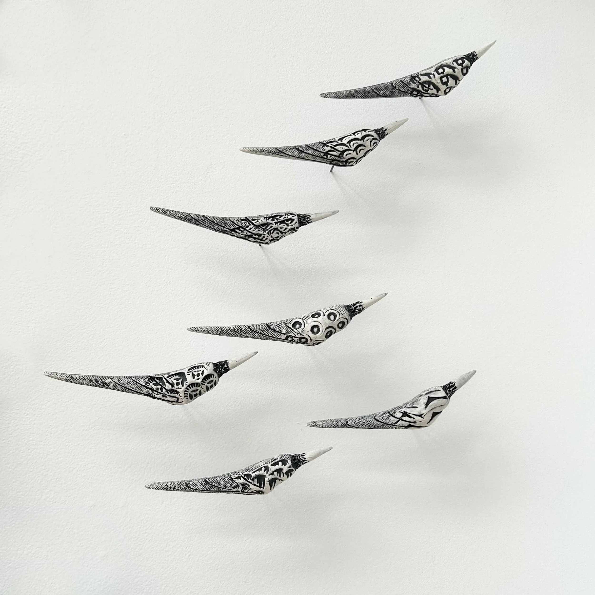 Jenifer Thoem: 7 Ceramic Birds, JLT1