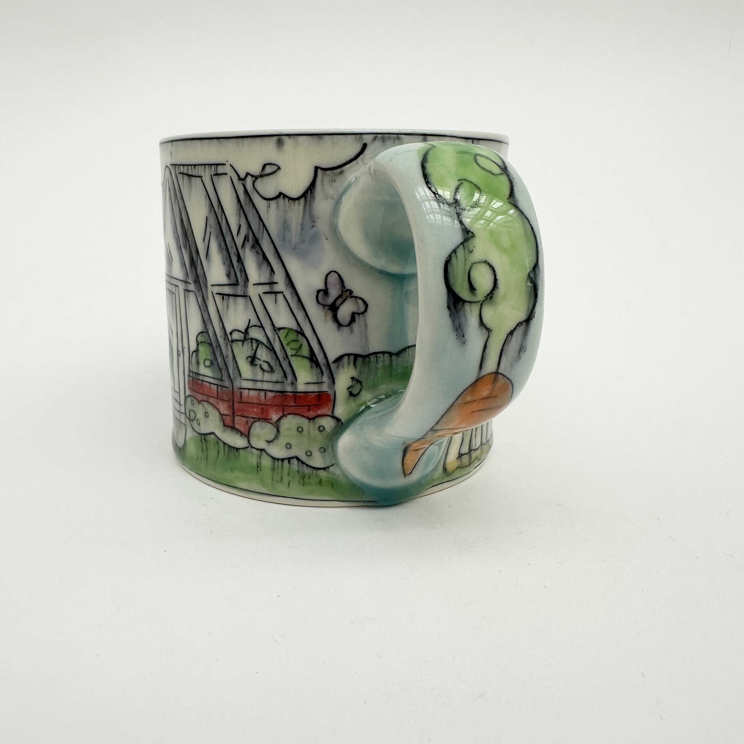 Laurie Caffery: Greenhouse Medium Mug, LC6