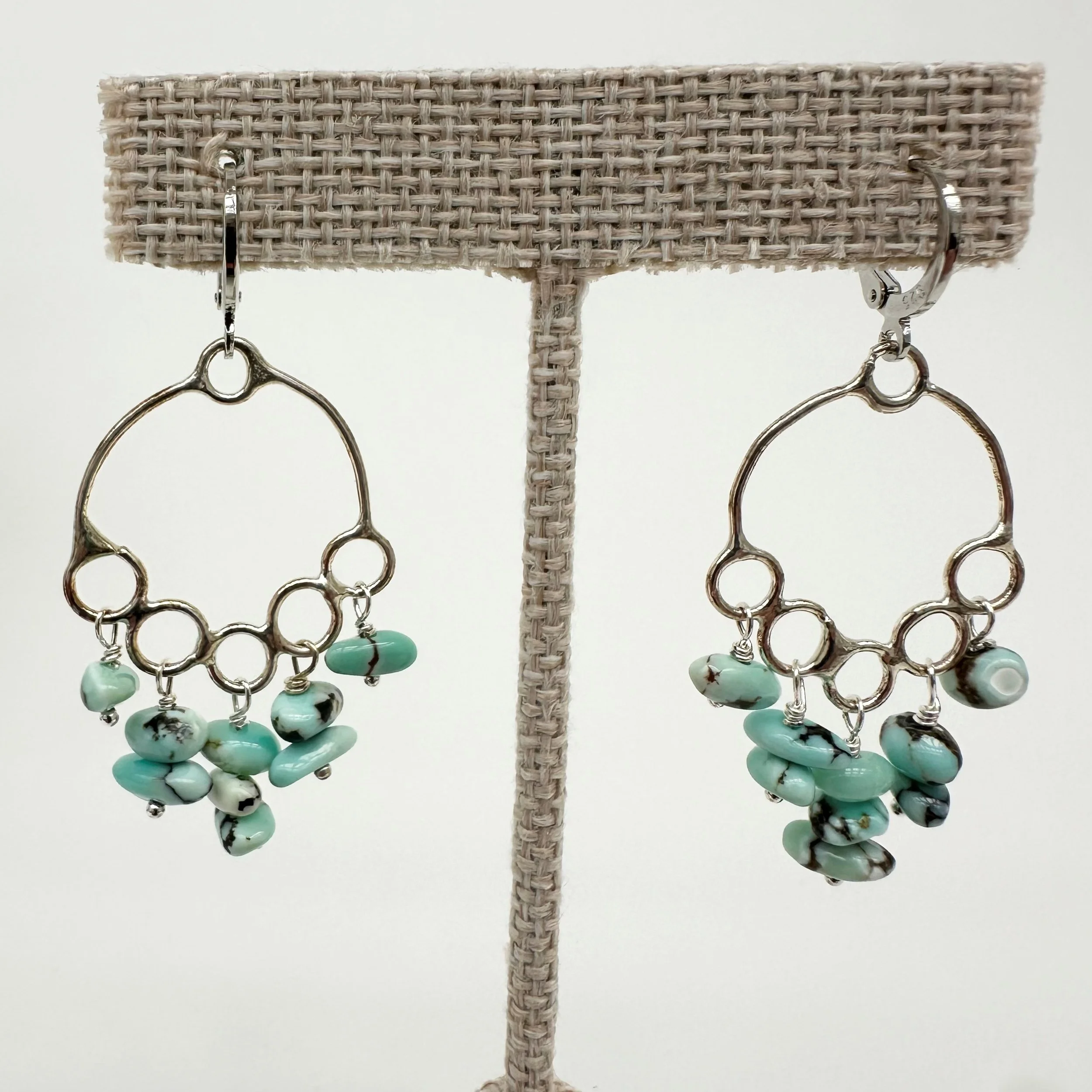 Tiffany Stroh: Turquoise Chandelier Earrings, TAS3