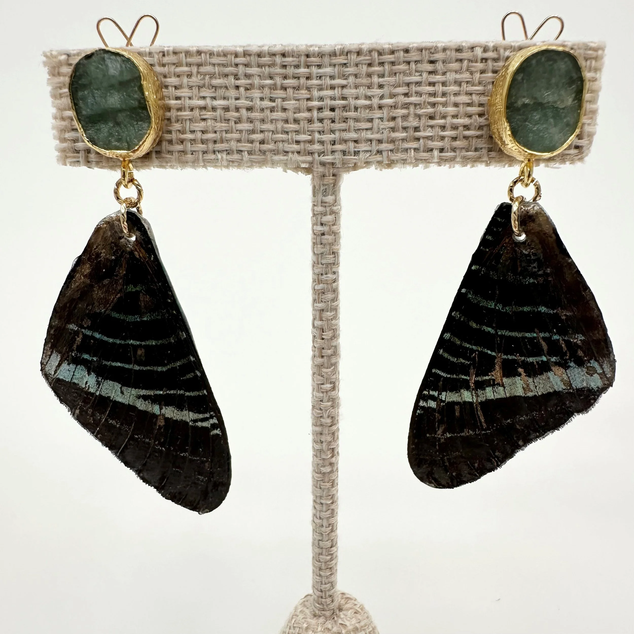 Hillary Jackson: Green Banded Urania Butterfly Drops, HJ251