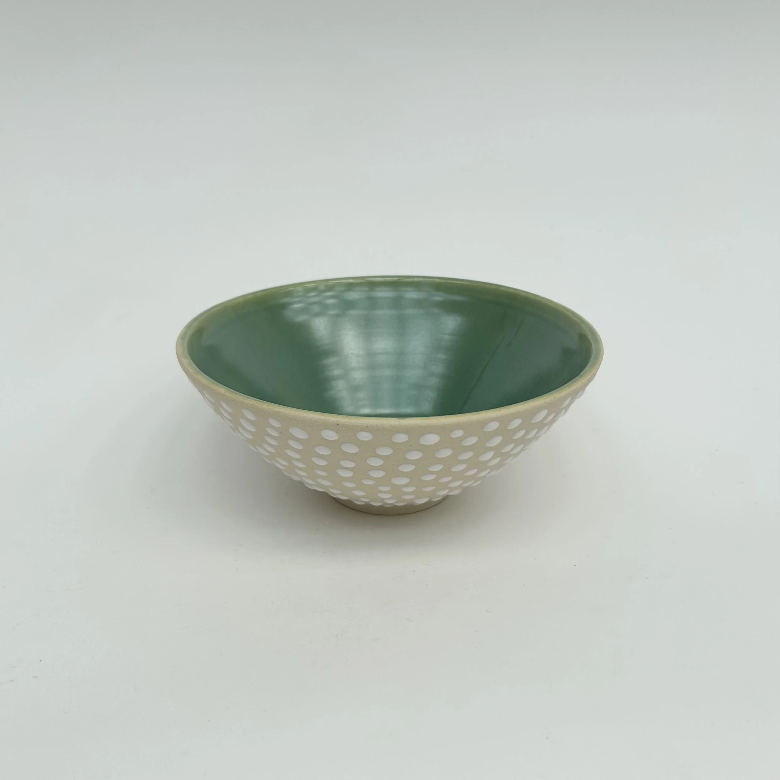 Cara Gilbert: Adelaide Bowl with green interior, CG198
