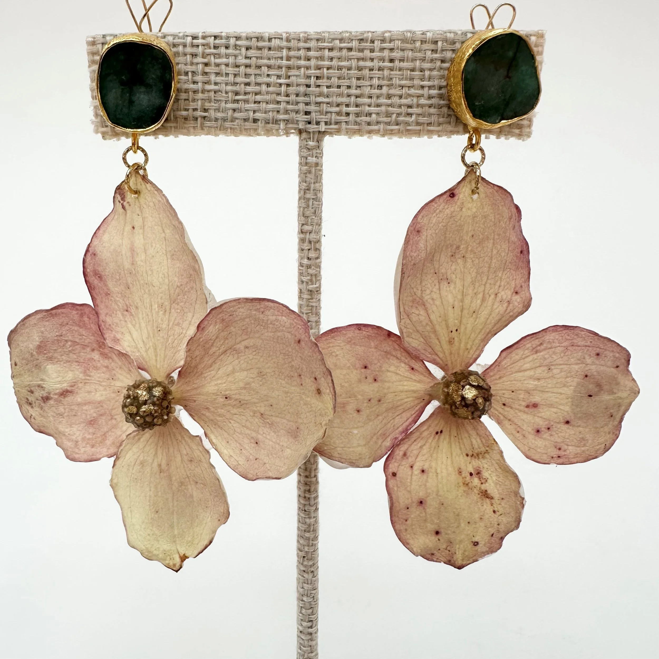 Hillary Jackson: Pink Dogwood Emerald Drops, HJ175