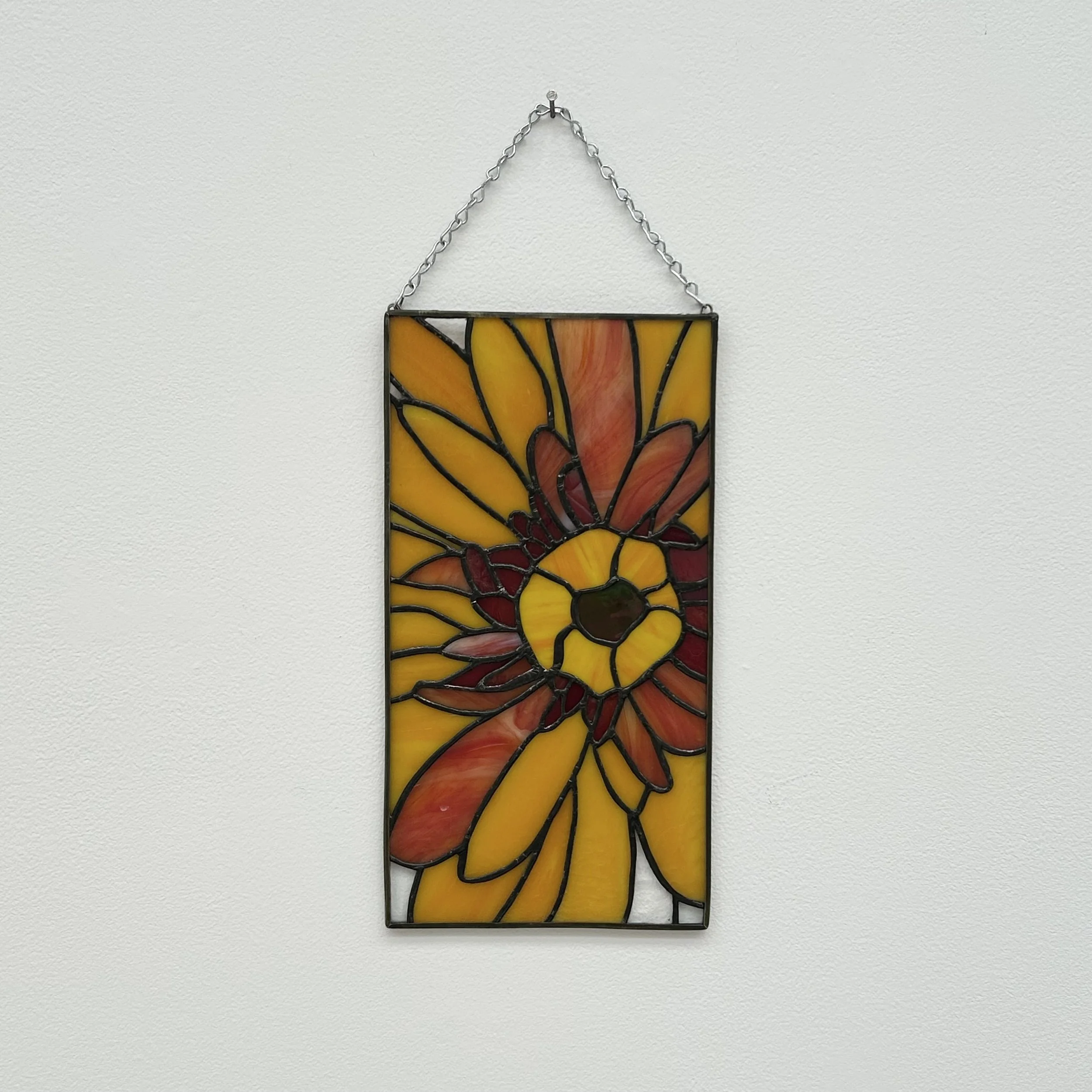 Seonaid Whitefield: Orange Gerber Daisy Panel, SKW8
