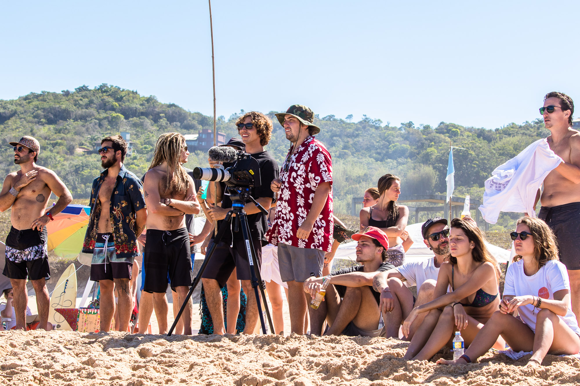 Yago Dora e o videomaker Bruno Zanin apreciando a vibe de primavera na Silveira.