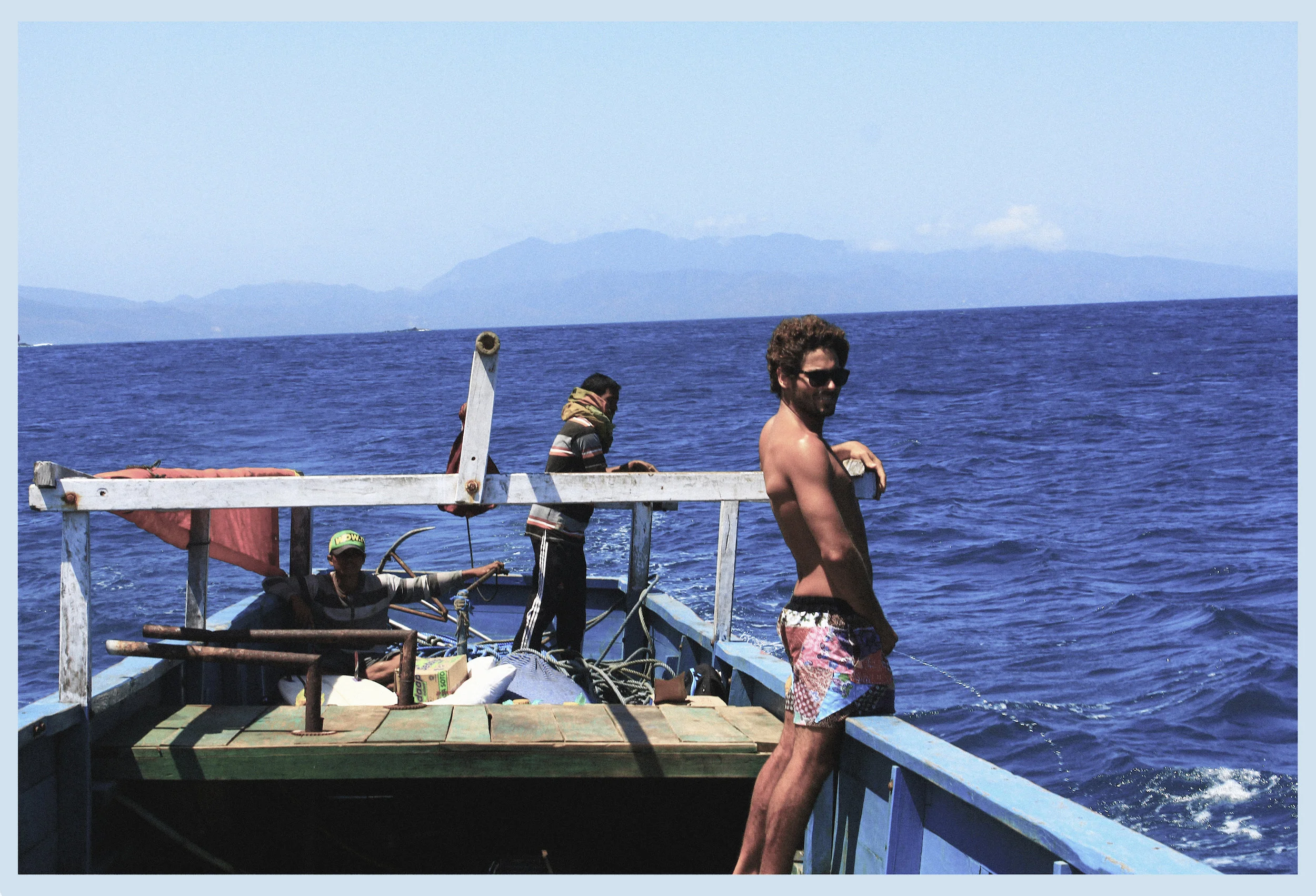 Marco Giorgi, irrigando o mar.