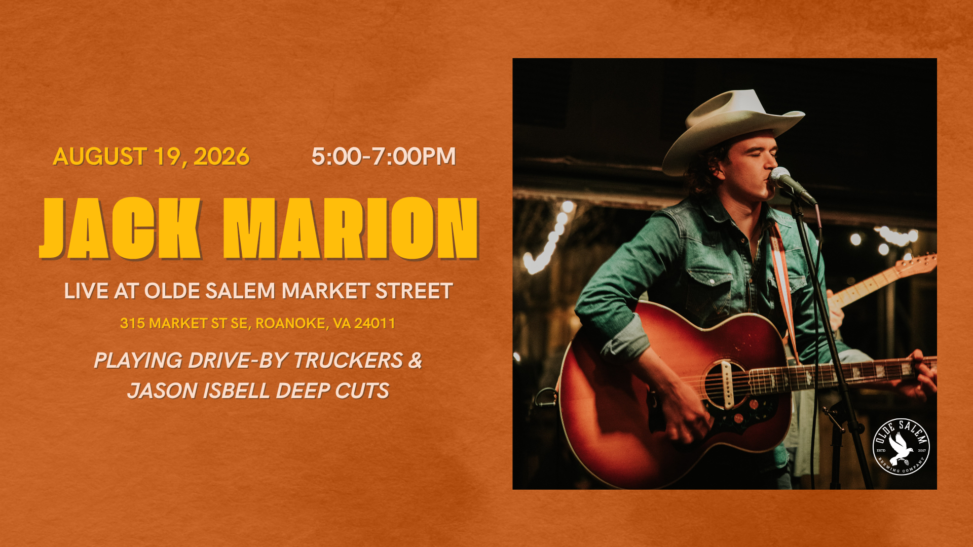 Jack Marion (Jason Isbell Pre-Party)