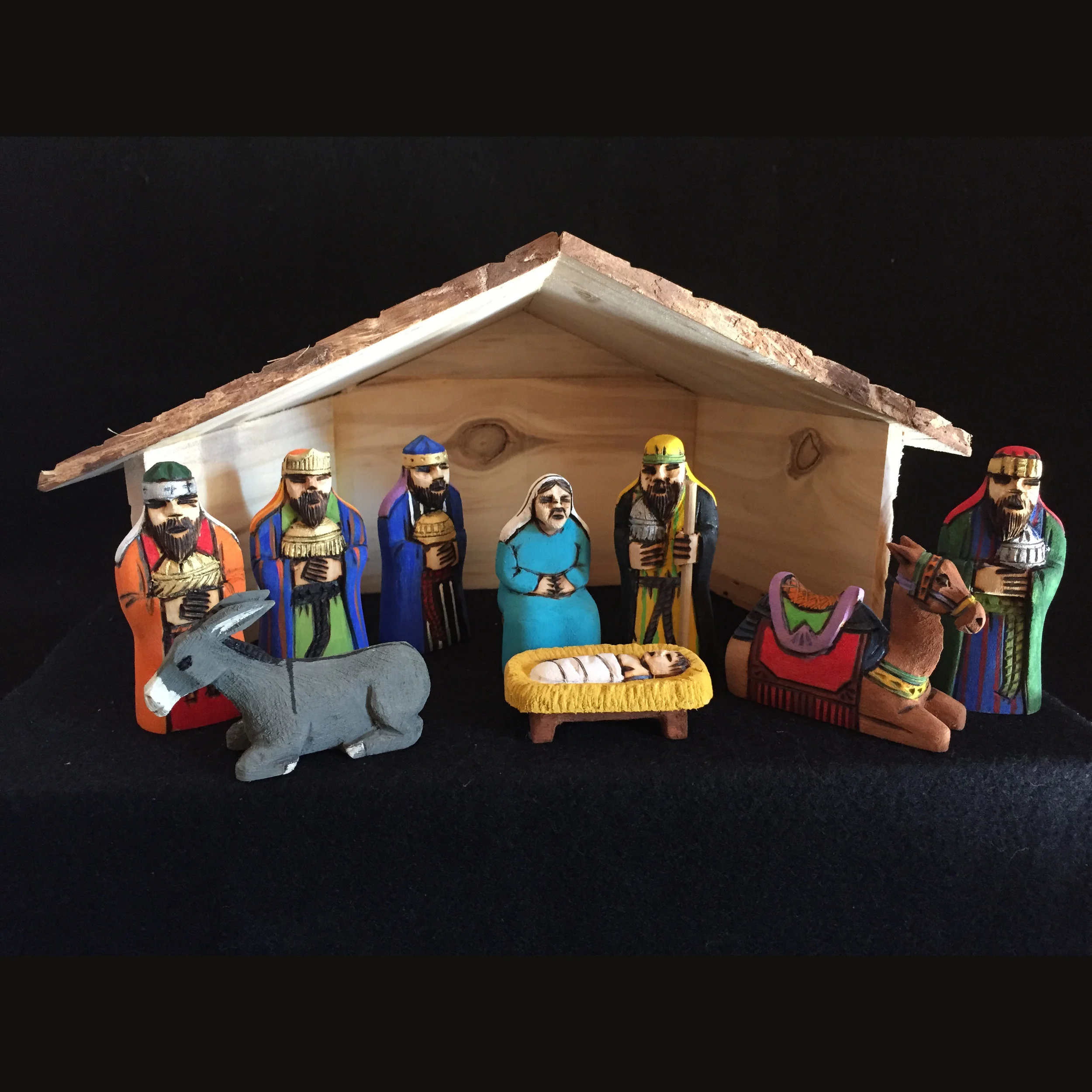 Native American Navajo Nativity Set — Native American Pueblo Pottery