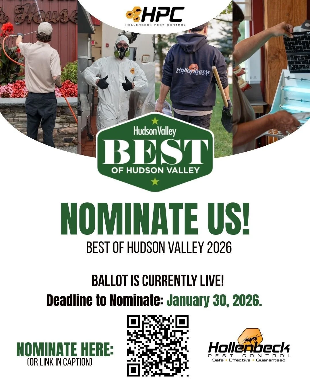 Love what we do? Nominate us for Best of Hudson Valley 2026!

You can access link here:
https://bestof.hvmag.com/home-and-garden/pest-control

#pestcontrol#exterminator#shoplocal#smallbusiness#hudsonvalley#hollenbeck#residentialpestcontrol#interiorse