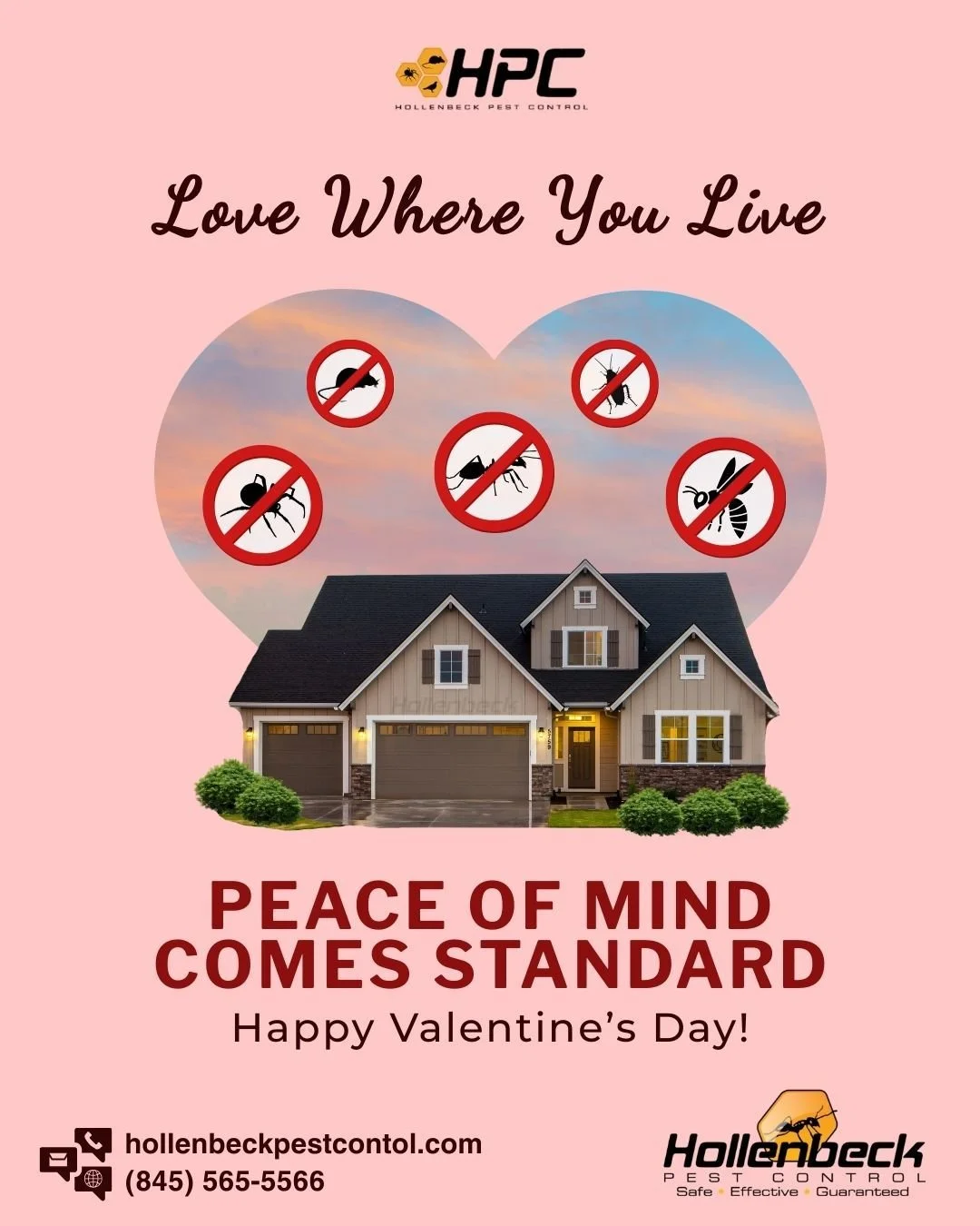 Give your home a little extra love this Valentine&rsquo;s Day with trusted pest control solutions. 💘

📞 (845) 565-5566

#pestcontrol #exterminator #shoplocal #smallbusiness #hudsonvalley #hollenbeck #residentialpestcontrol #interiorservice #exterio
