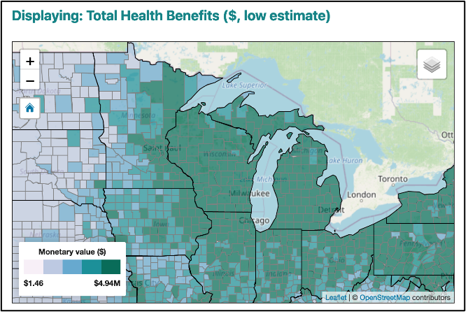 Model from EPA to Estimate County-Scale PM2.5 in U.S. 