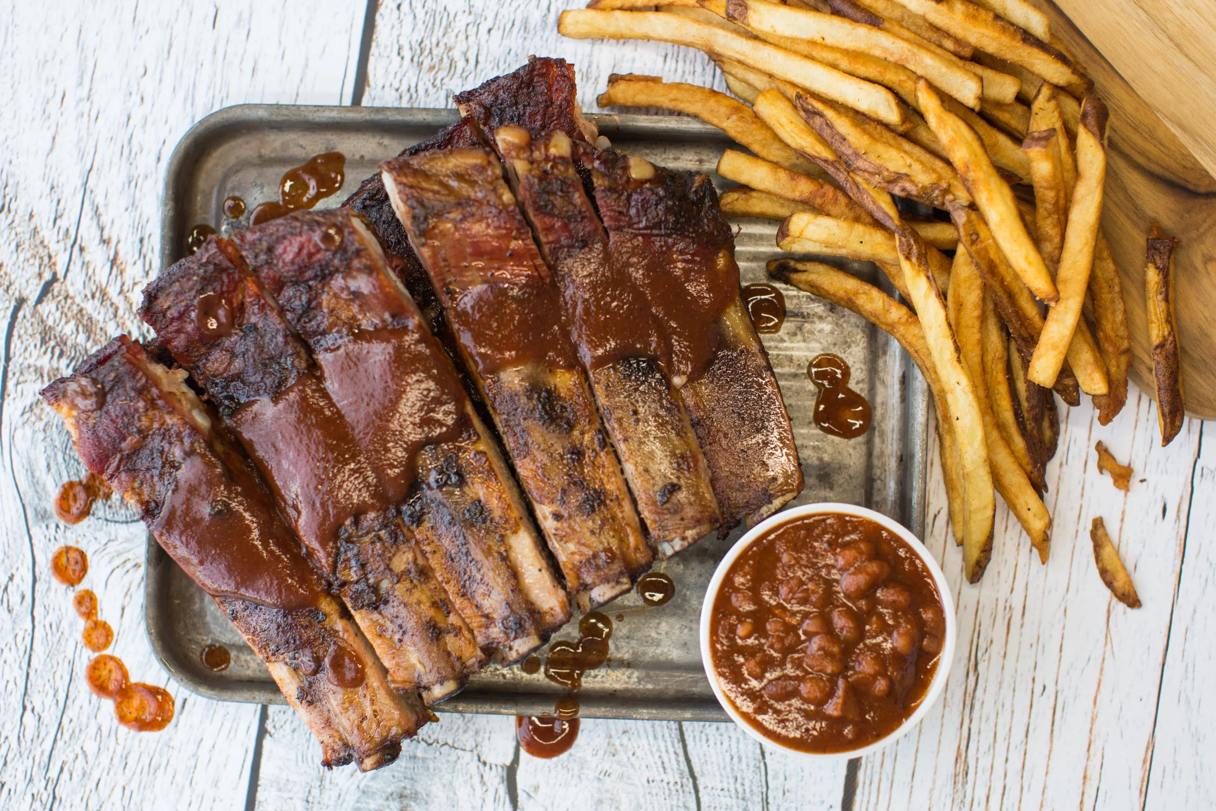 Saturday SpecialFull Slab of Ribs + 2 Sides$28.99