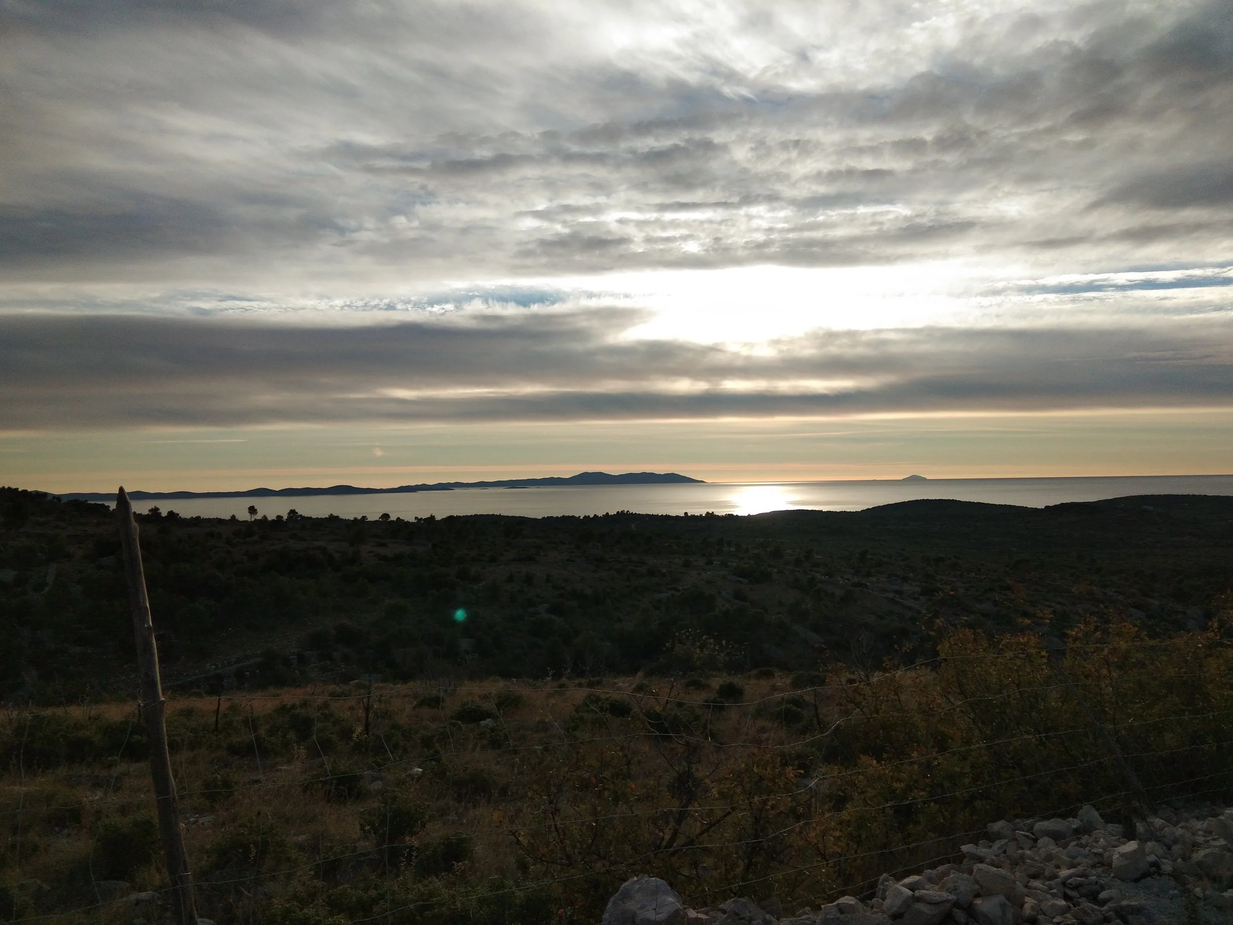 We started our long decent just as the sun started to set.