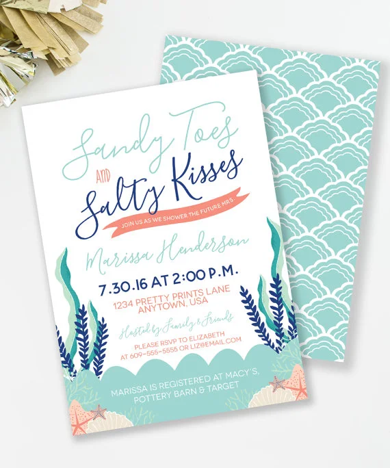 Invite by MKKM Designs This invite is an adorable way to get your girls out in the sun. 