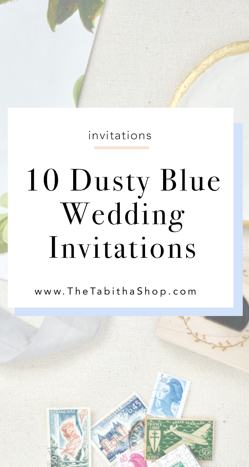 Dusty Blue And Blush Floral Wedding Invitations With Belly Band Swpi022 Stylishwedd