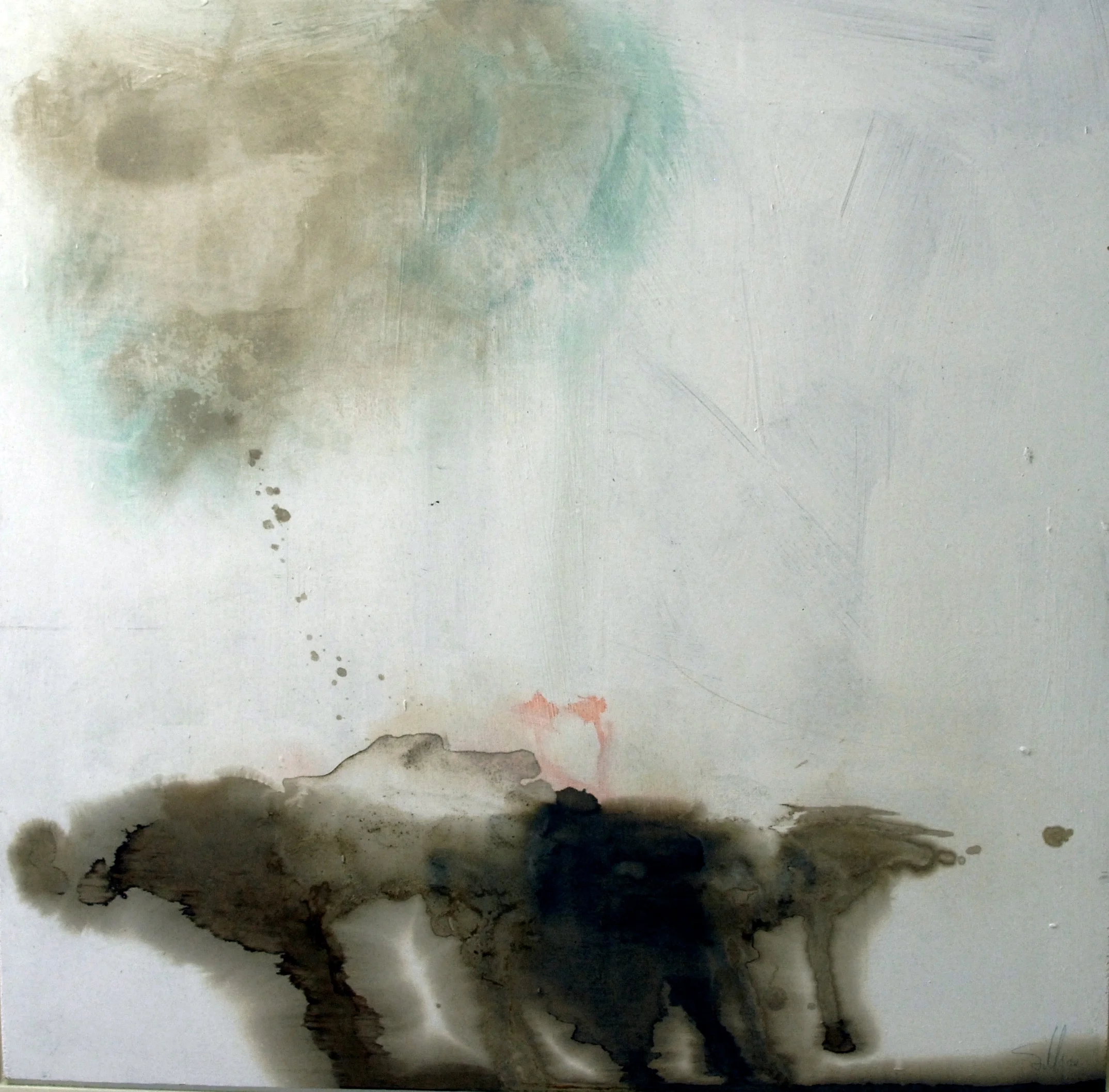 of dualities there are none, mixed media on board
