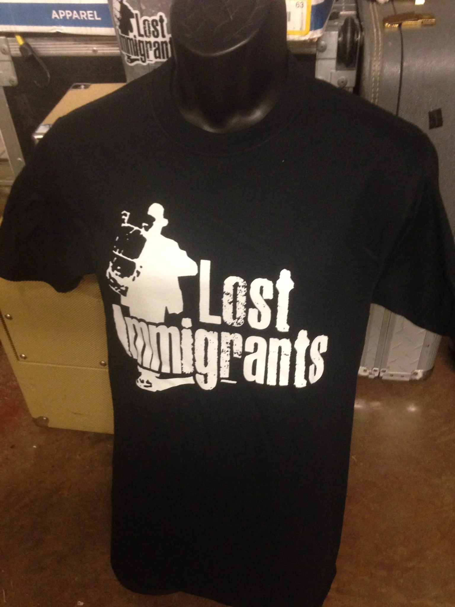 Walking Man Tee Shirt - Black, Unisex