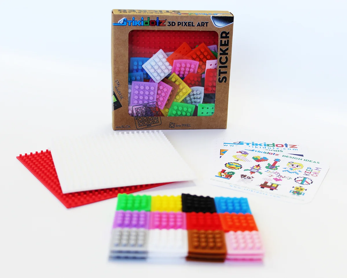 Starter Pack with Orange and White Base and 36 dotzBLOKs