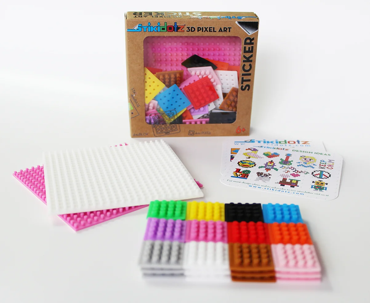 Starter Pack with Pink and White Base and 36 dotzBLOKs