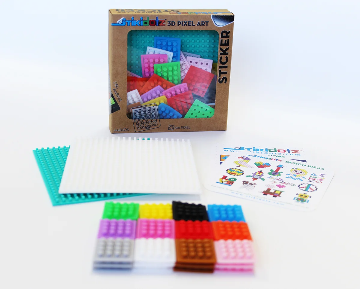 Starter Pack with Pear Green and White Base and 36 dotzBLOKs