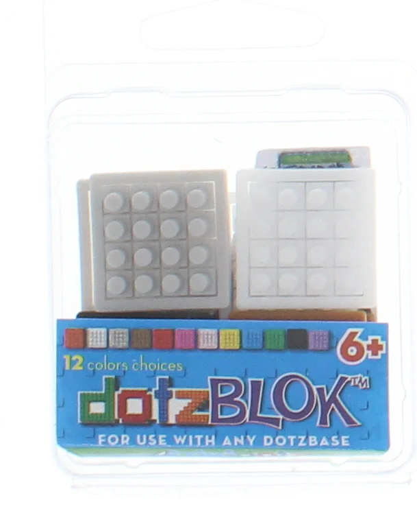 Mixed Pack DotzBLOKS: 2 each Gray, White, Black and Brown