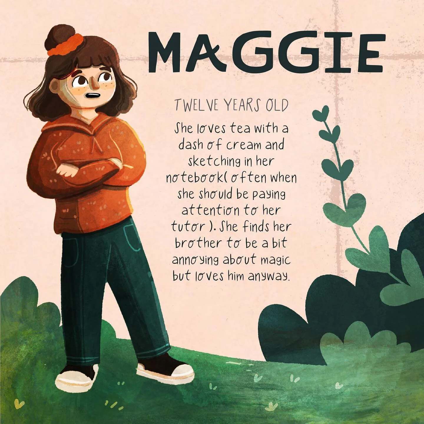 Meet Maggie
.
.
.
We&rsquo;ve also met Maggie in the pages of this story but that&rsquo;s not to say there isn&rsquo;t more to learn about her. Maggie faces the complicated issue of growing up and wishes her brother would take things more seriously s