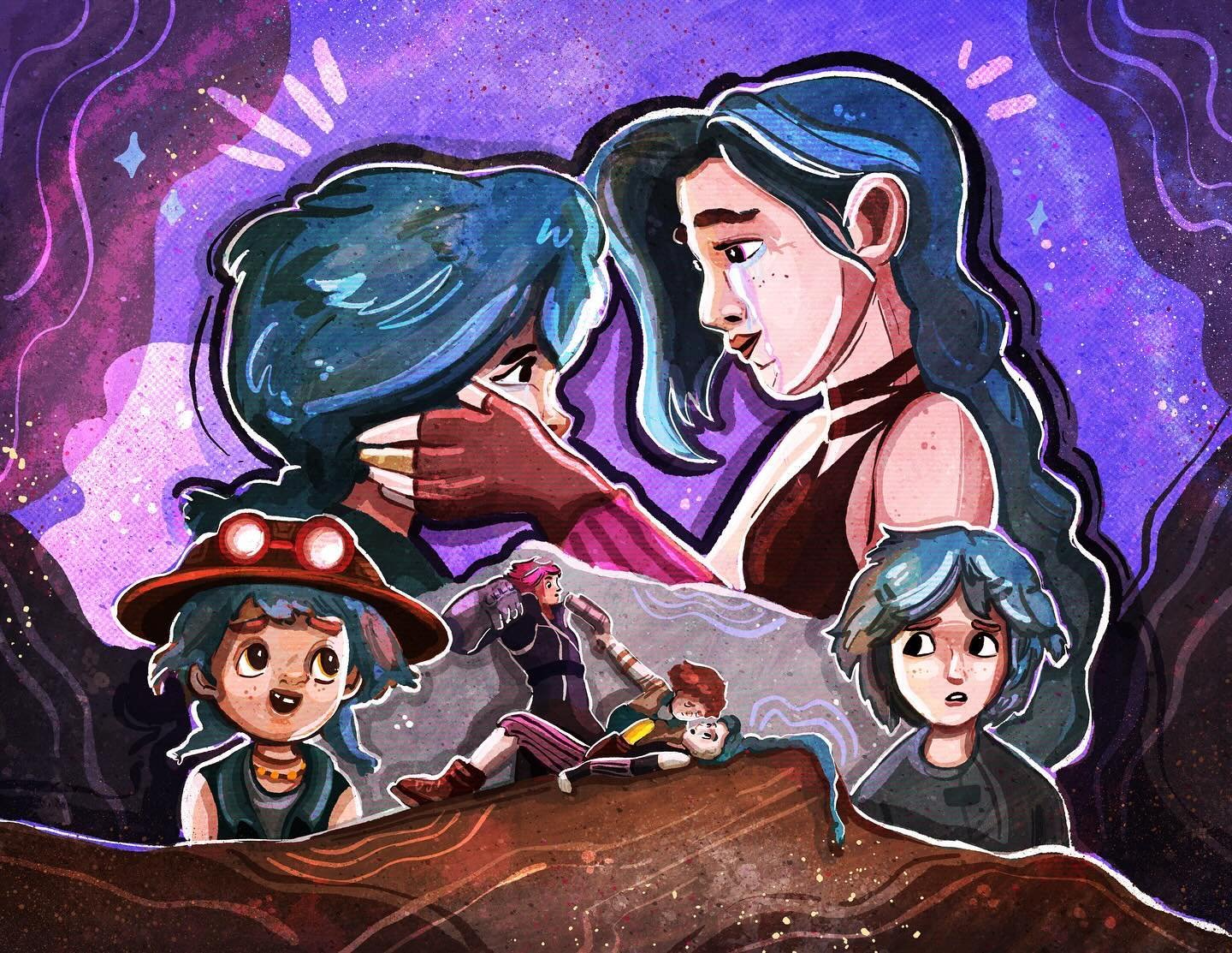 &ldquo;Is there anything so undoing as a daughter?&rdquo;

I&rsquo;m just going to live in my own little fanart cocoon from here on out. 😭

#arcane #arcanefanart #fanart #digitalart #illustration #jinx #isha #procreate