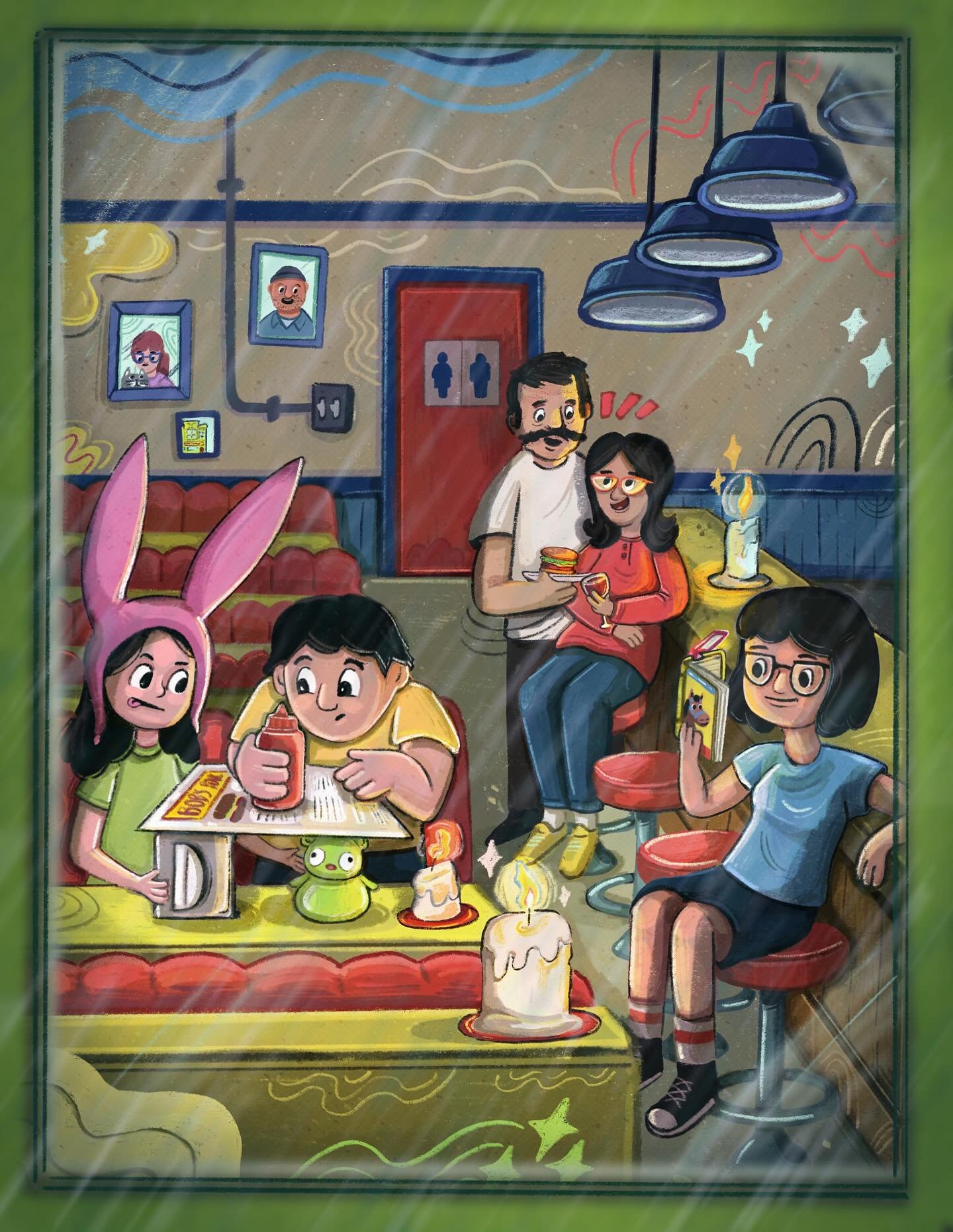 A stormy day off for the Belchers.