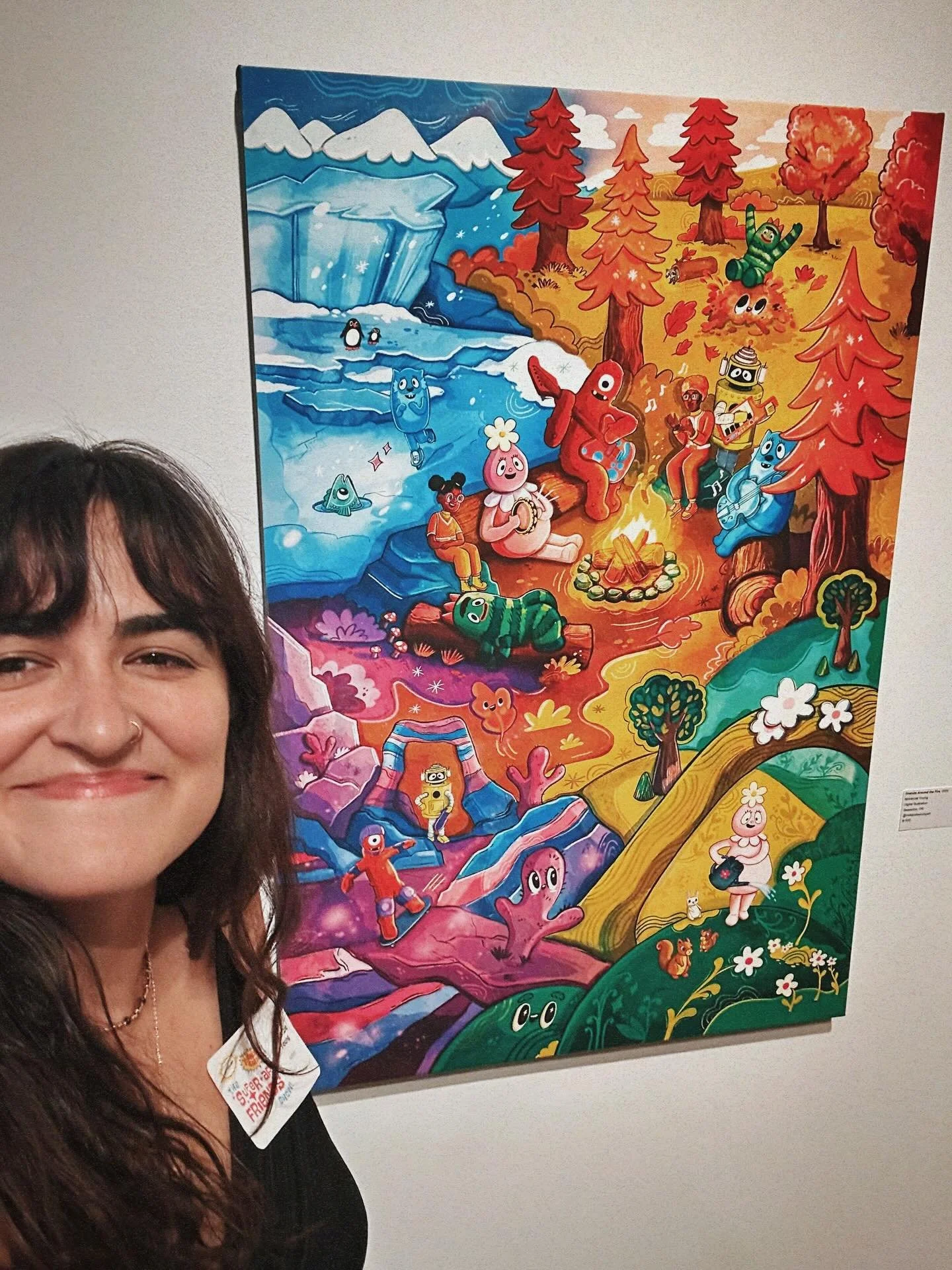 I can&rsquo;t believe how fast this show has gone! My work will be up in @breagallery for just a few more weeks. It&rsquo;s been so fun to share walls with so many artists I admire and to celebrate something as fun and carefree as @yogabbagabba 

You