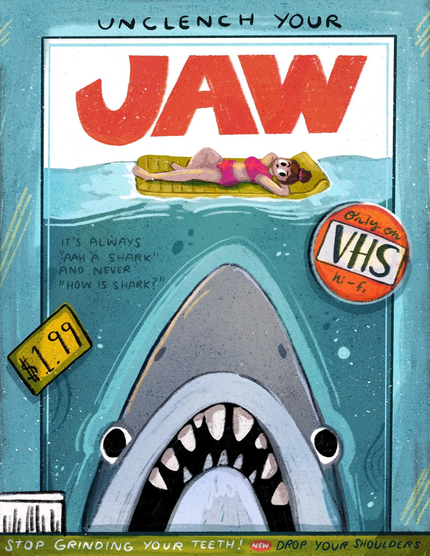 We have acquired a VCR and I&rsquo;ve never been more thrilled to go back to my childhood of rewinding VHS tapes to watch a movie. 🙏😭

#illustration #art #digitalillustration