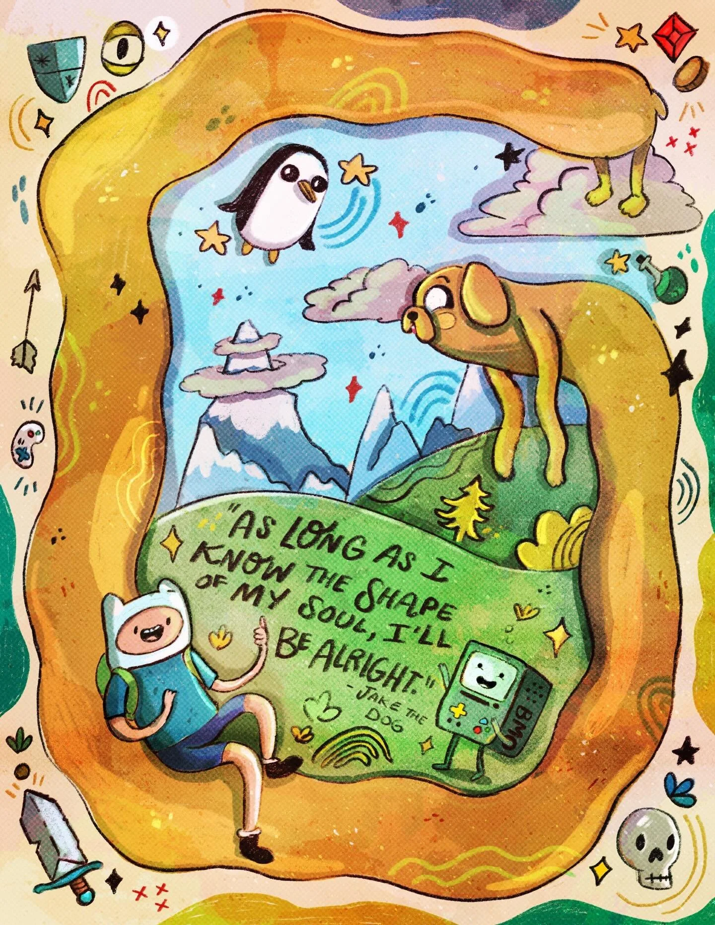 &ldquo;When bad things happen, I know you want to believe they are a joke, But sometimes life is scary and dark. That is why we must find the light.&ldquo;

#adventuretime #adventuretimefanart #fanart #sketch #madewithprocreate