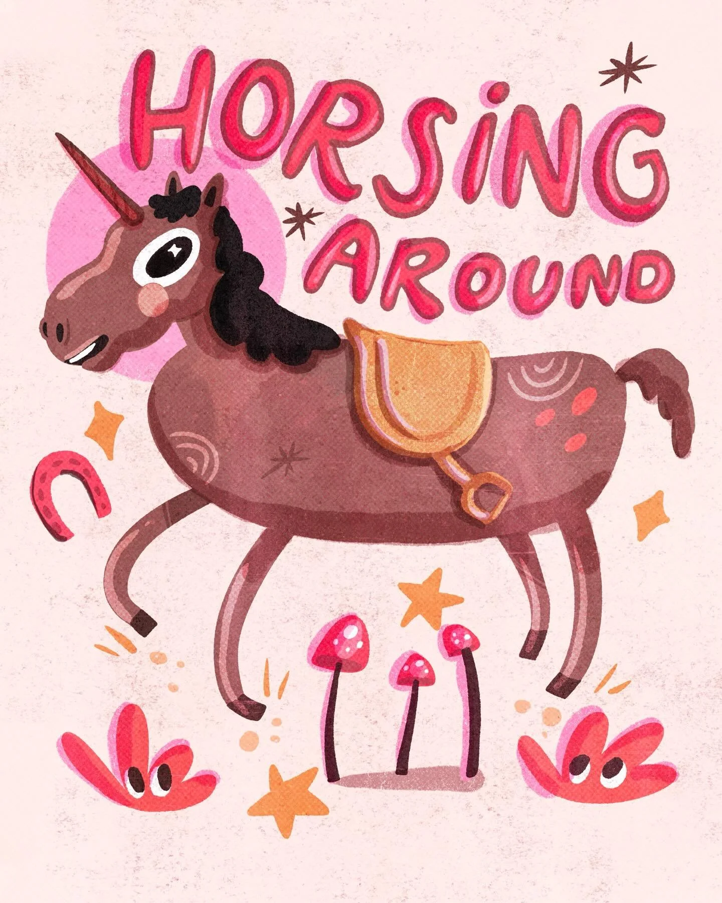 Horse girls rise up 🐴 

#illustration #cuteart #digitalart #procreate